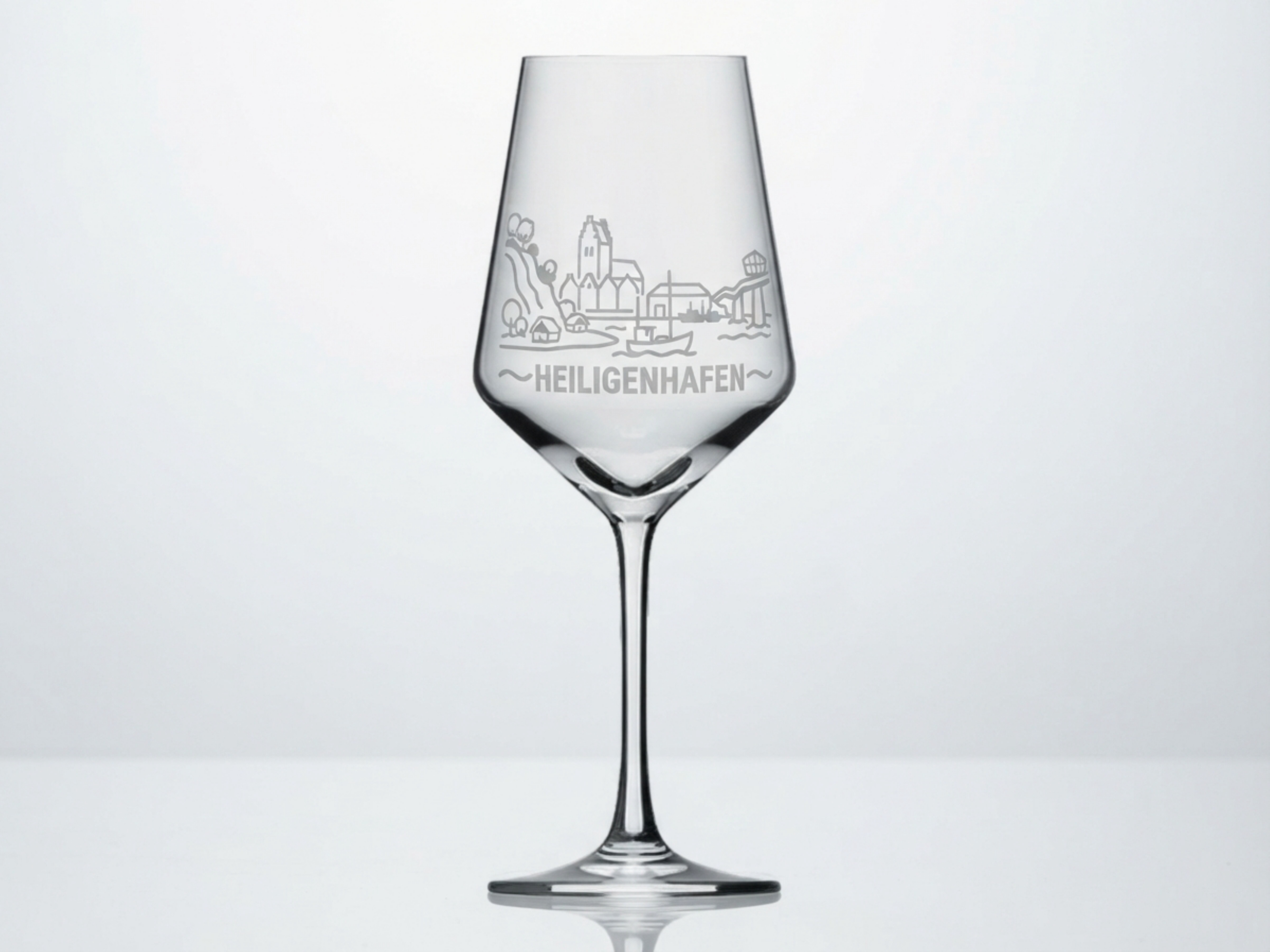 Weinglas Gravur Heiligenhafen 350ml spülmaschinenfest dauerhaft - Vorschau 6