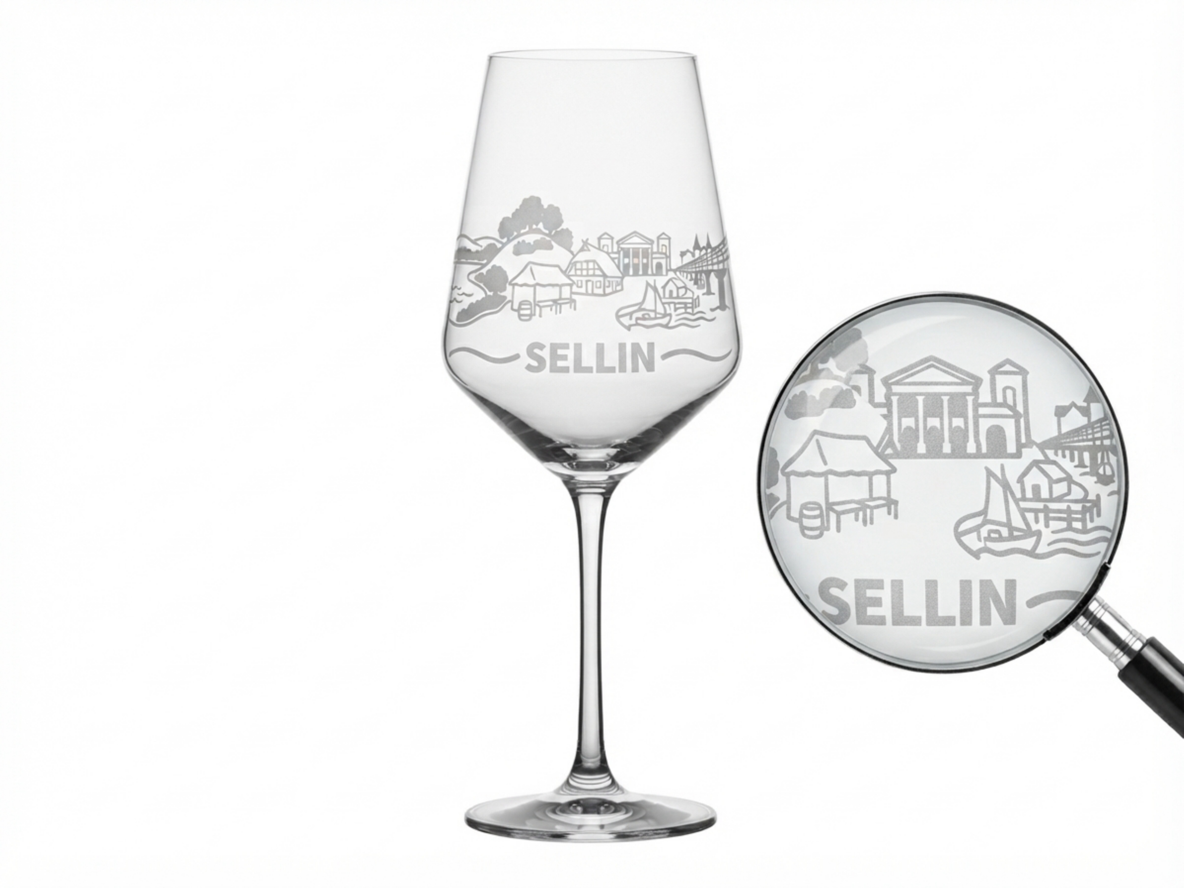 Weinglas Gravur Sellin 350ml Valhalla spülmaschinenfest dauerhaft transparent - Vorschau 2