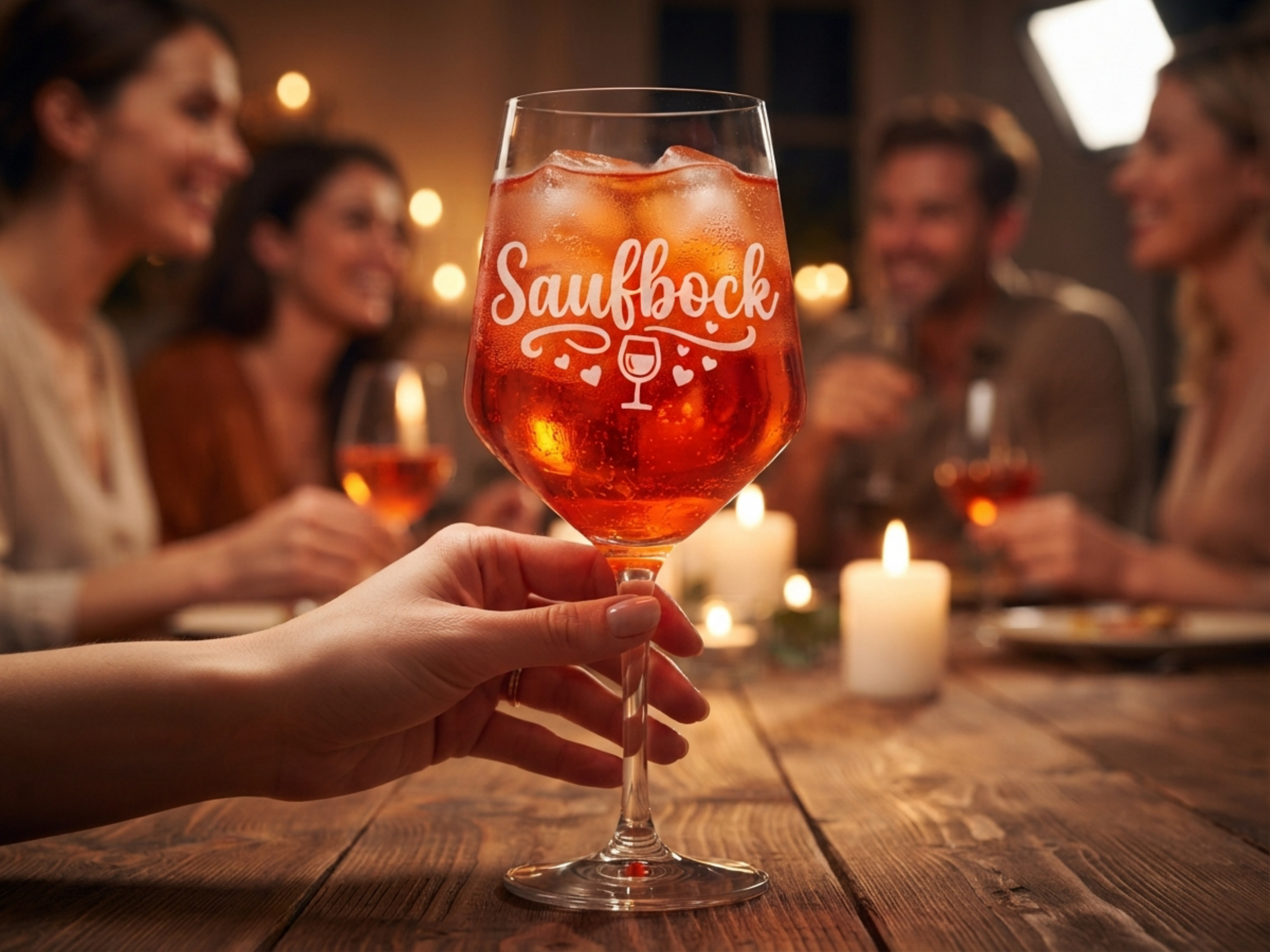 Weinglas Gravur Saufbock 350ml spülmaschinenfest - Valhalla Rotwein Weißwein Glas - Vorschau 3