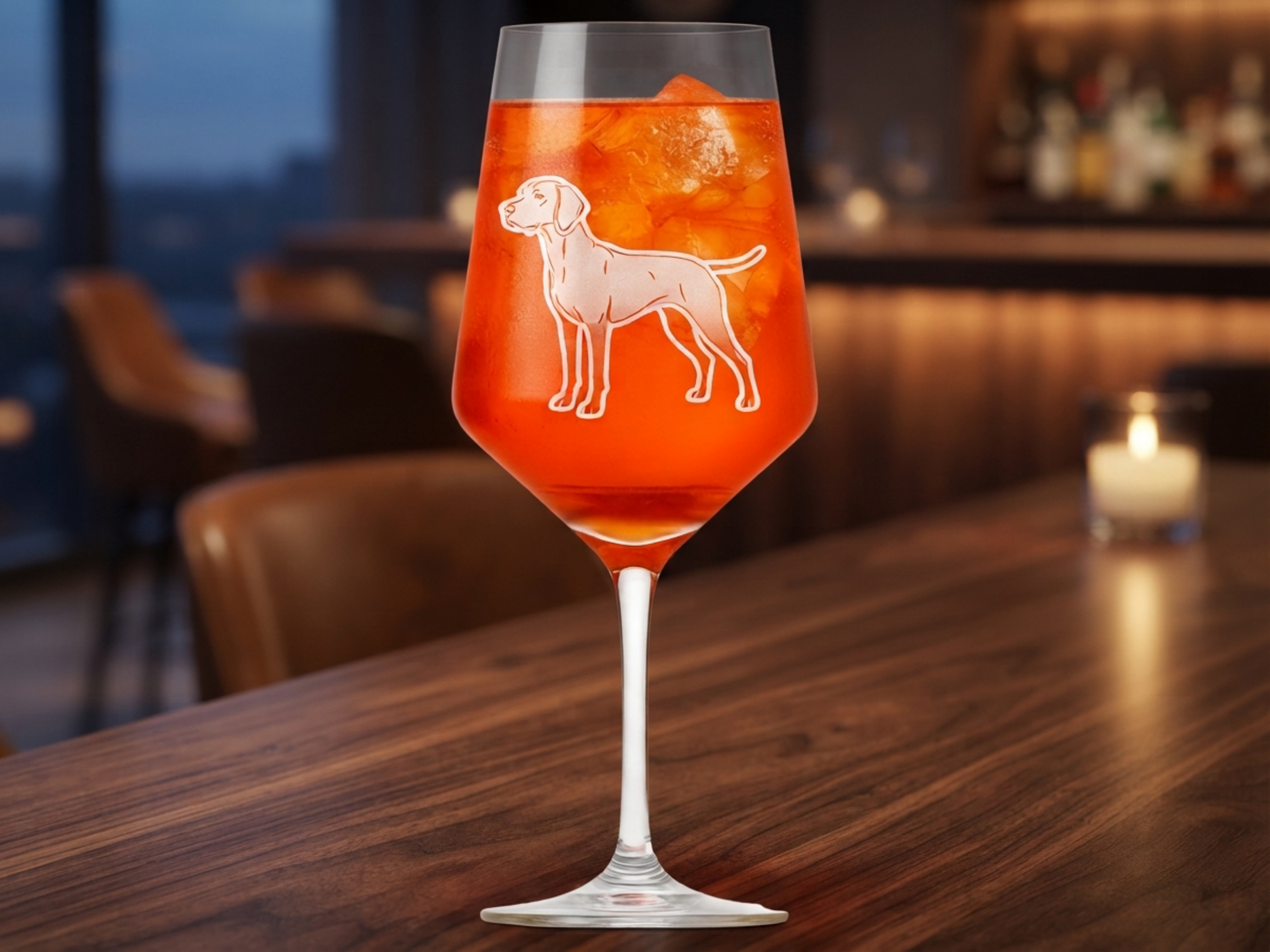 Weinglas Gravur Magyar Vizsla 350ml spülmaschinenfest - Vorschau 5