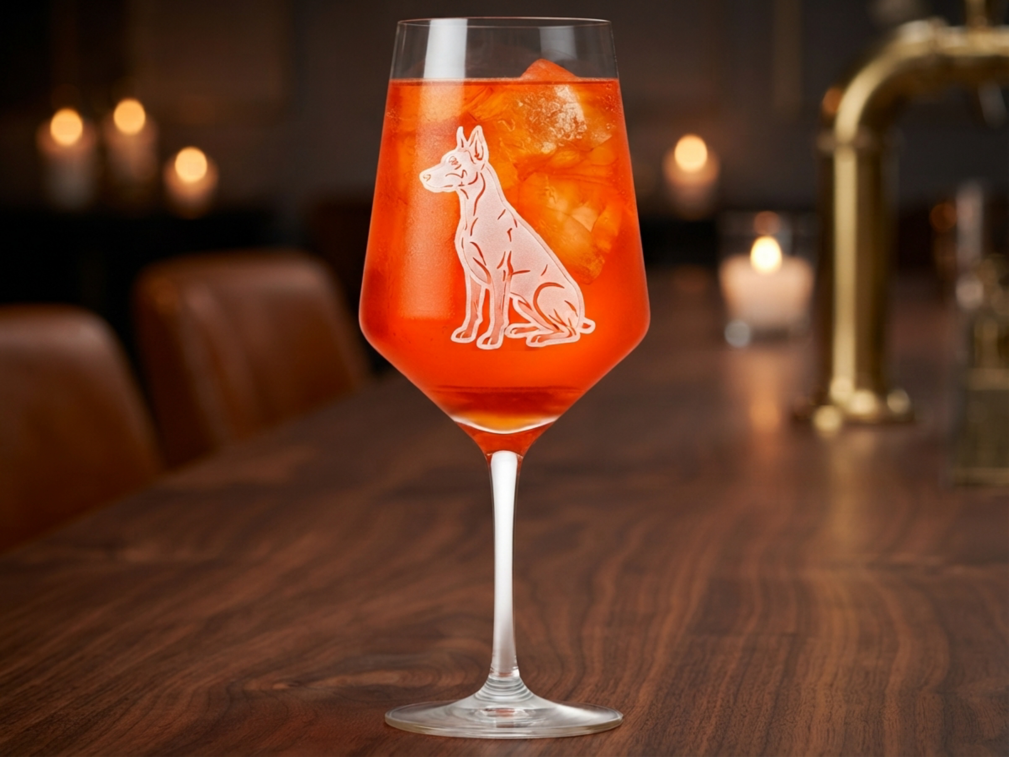 Weinglas Gravur Dobermann 350ml spülmaschinenfest - Vorschau 5