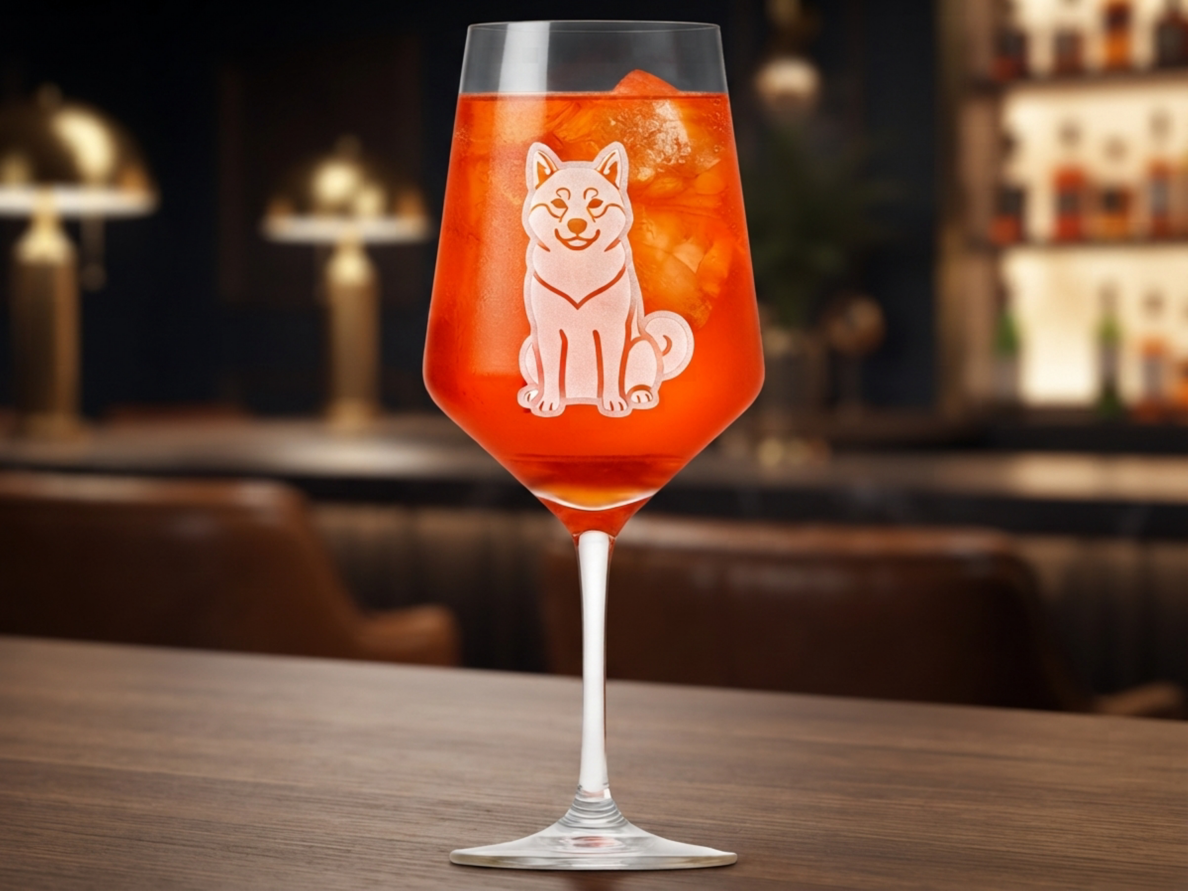 Weinglas Gravur Shiba Inu 350ml spülmaschinenfest - Vorschau 5