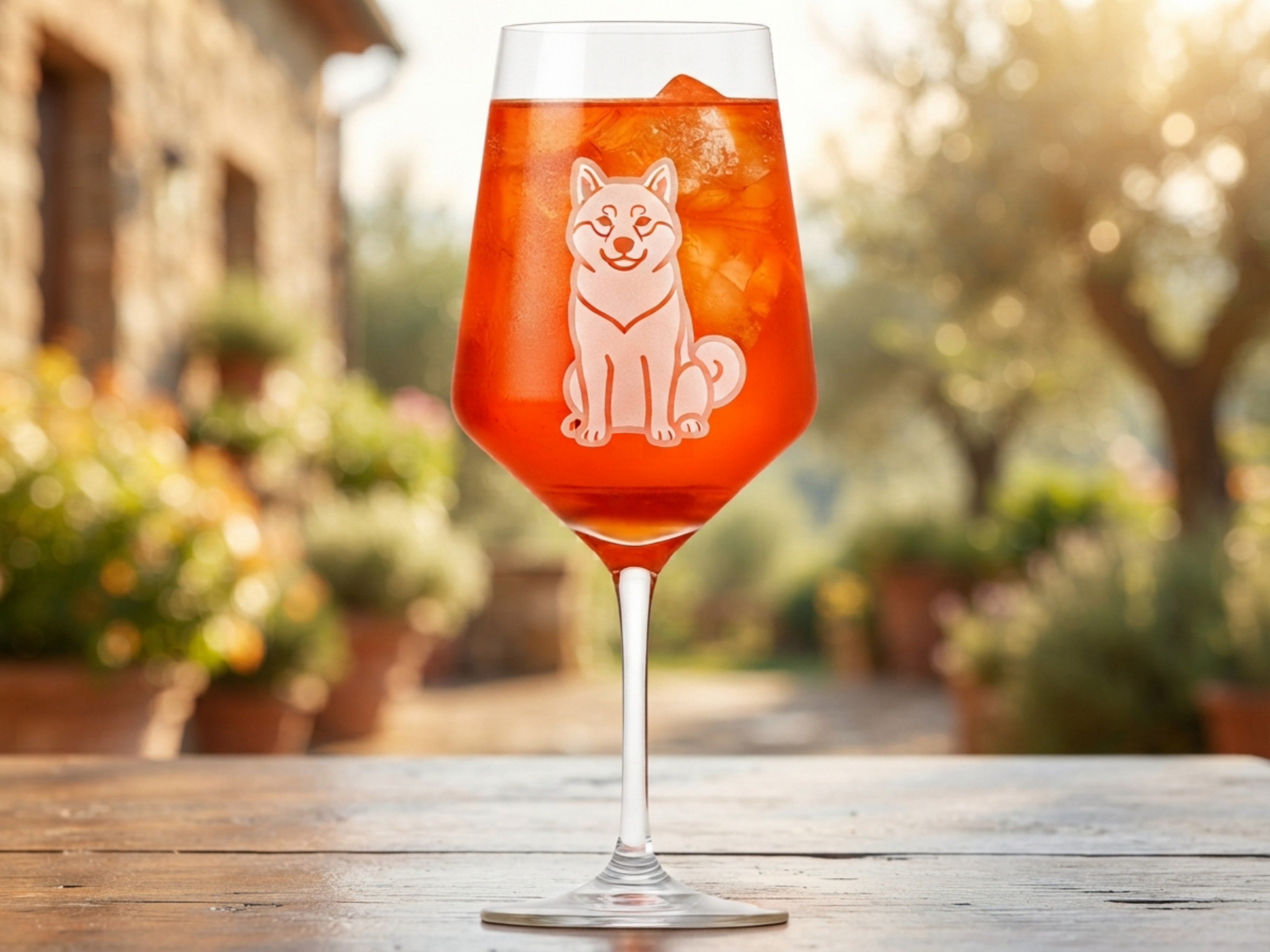 Weinglas Gravur Shiba Inu 350ml spülmaschinenfest - Vorschau 2