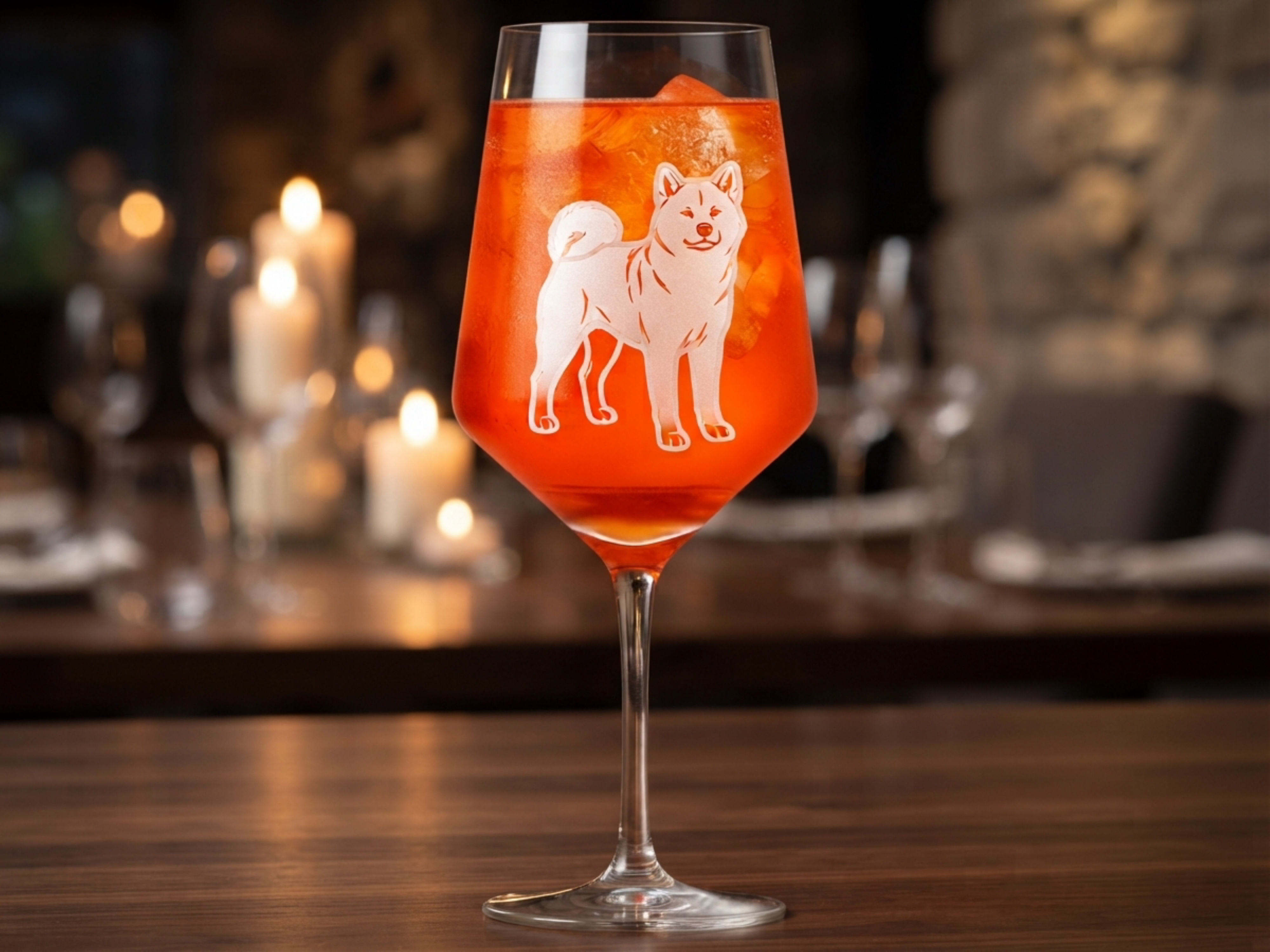 Weinglas Gravur Akita Inu 350ml spülmaschinenfest - Vorschau 5