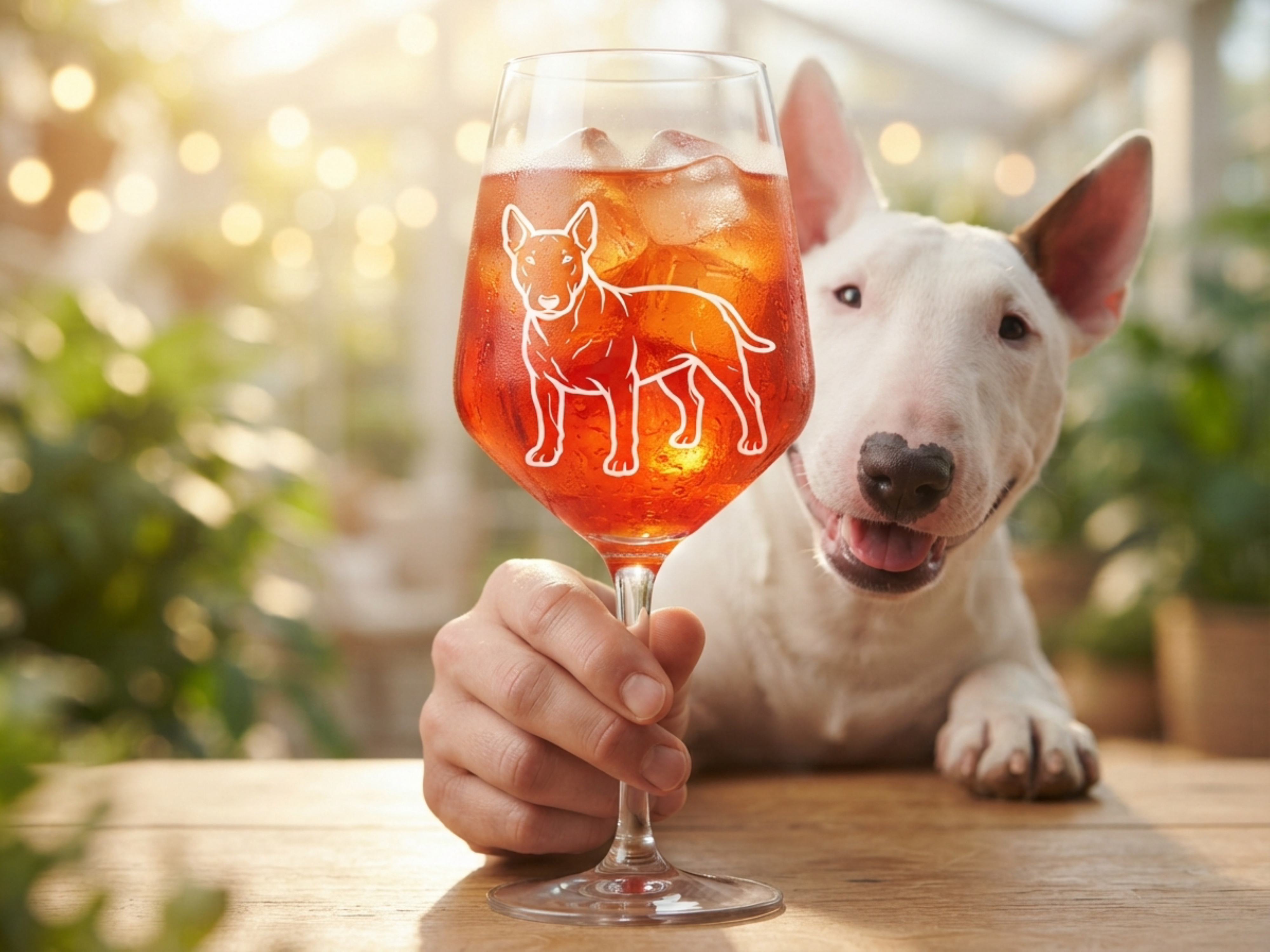 Weinglas Gravur Bullterrier 350ml spülmaschinenfest - Vorschau 2