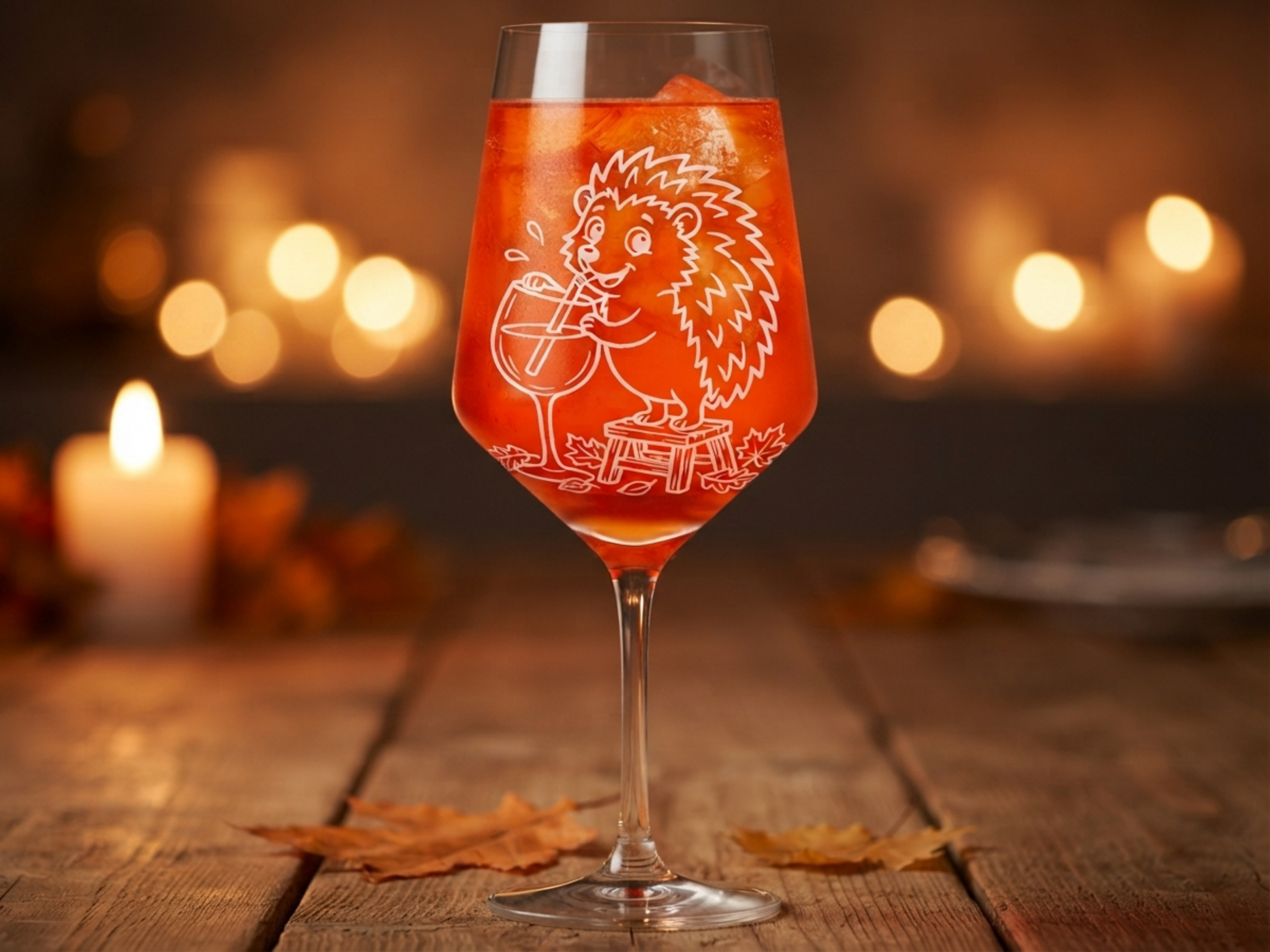 Weinglas Gravur Wein Igel 350ml spülmaschinenfest Valhalla Rotwein Weißwein - Vorschau 2