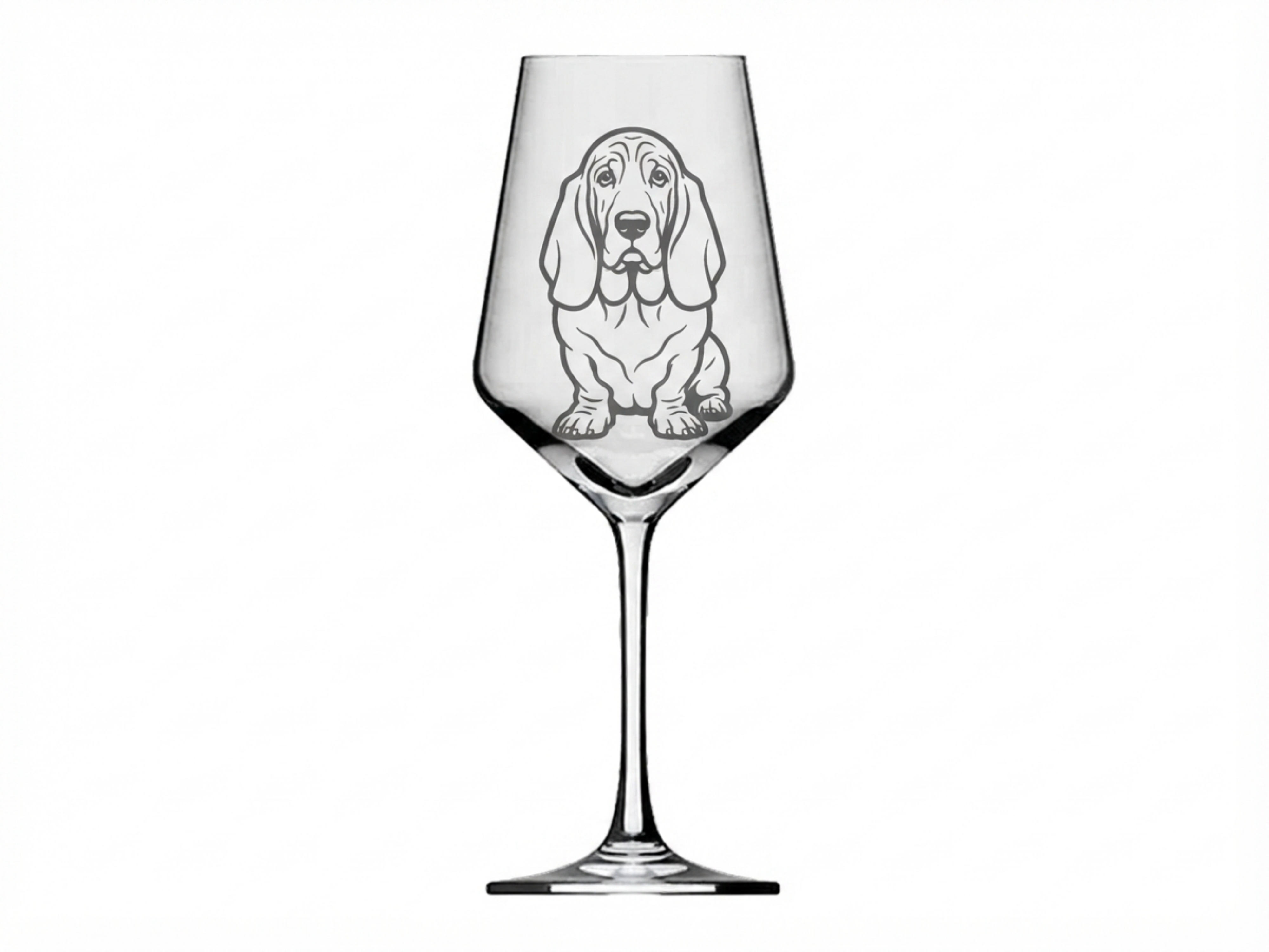 Weinglas Gravur Basset Hound 350ml spülmaschinenfest - Vorschau 6