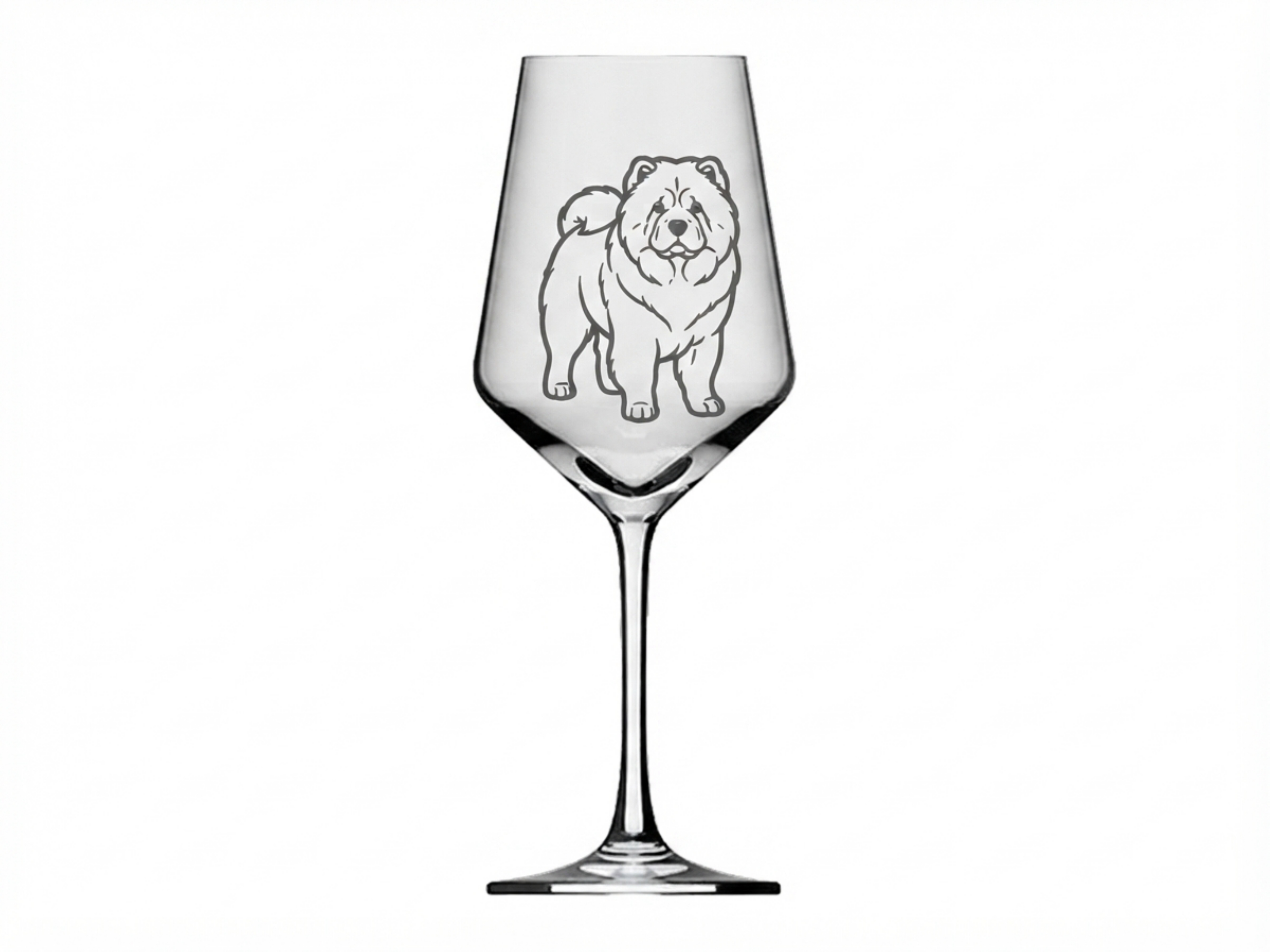 Weinglas Gravur Chow Chow 350ml spülmaschinenfest - Valhalla Kelchglas Hund Motiv - Vorschau 6