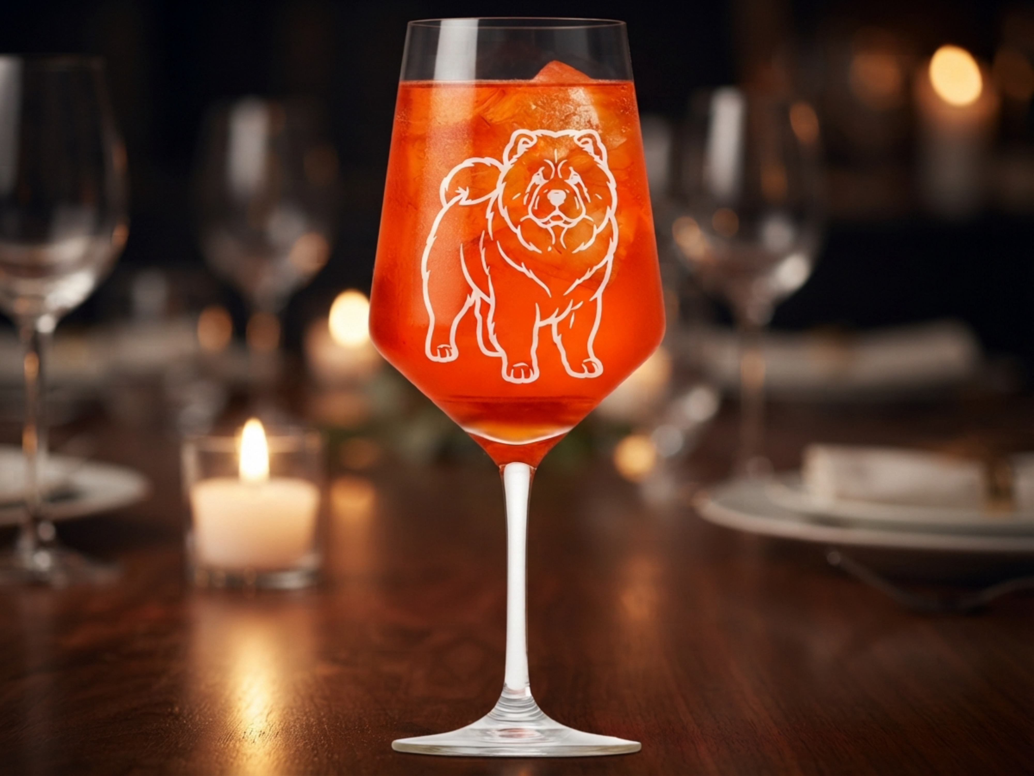 Weinglas Gravur Chow Chow 350ml spülmaschinenfest - Valhalla Kelchglas Hund Motiv - Vorschau 5