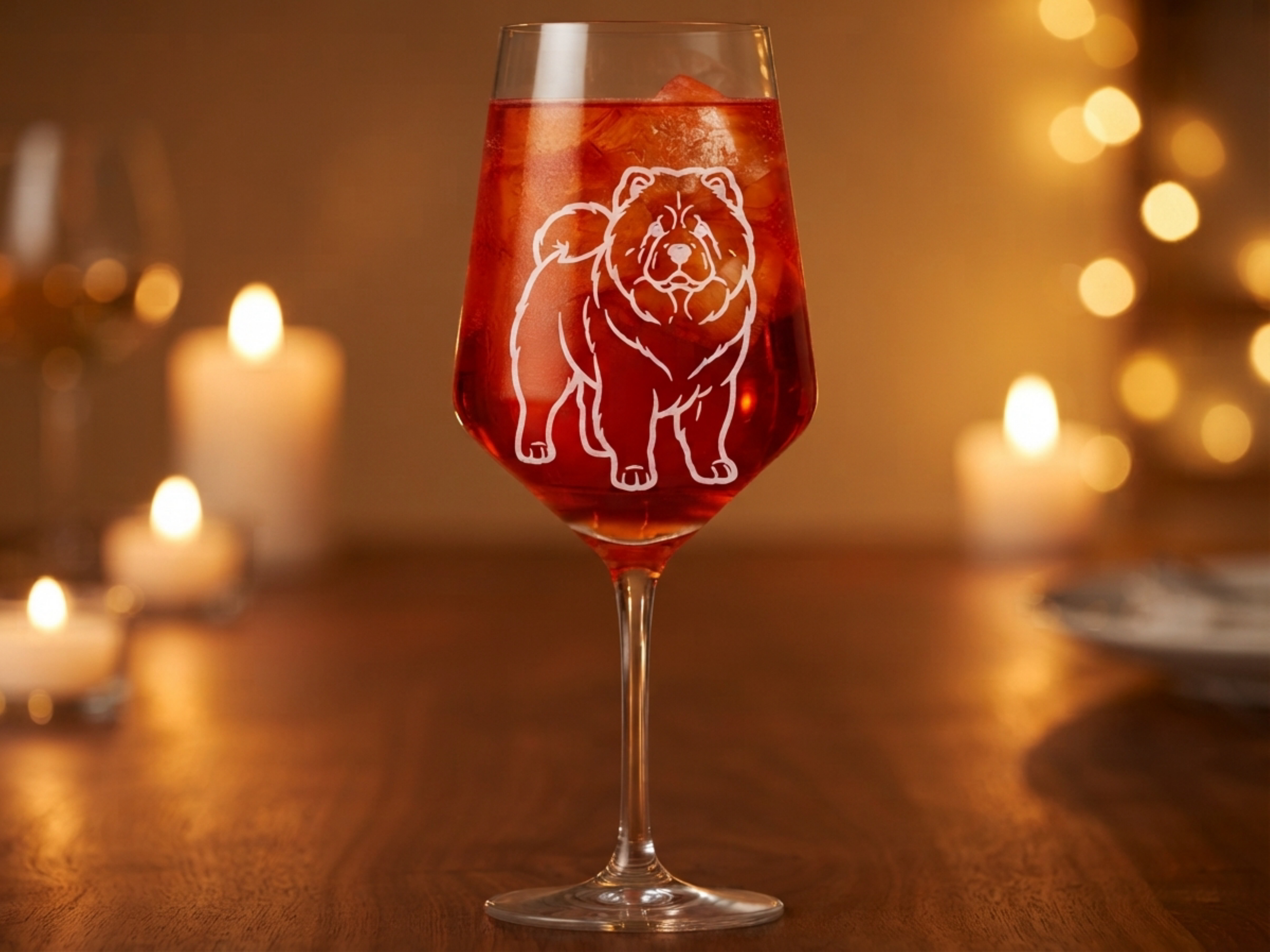 Weinglas Gravur Chow Chow 350ml spülmaschinenfest - Valhalla Kelchglas Hund Motiv - Vorschau 2