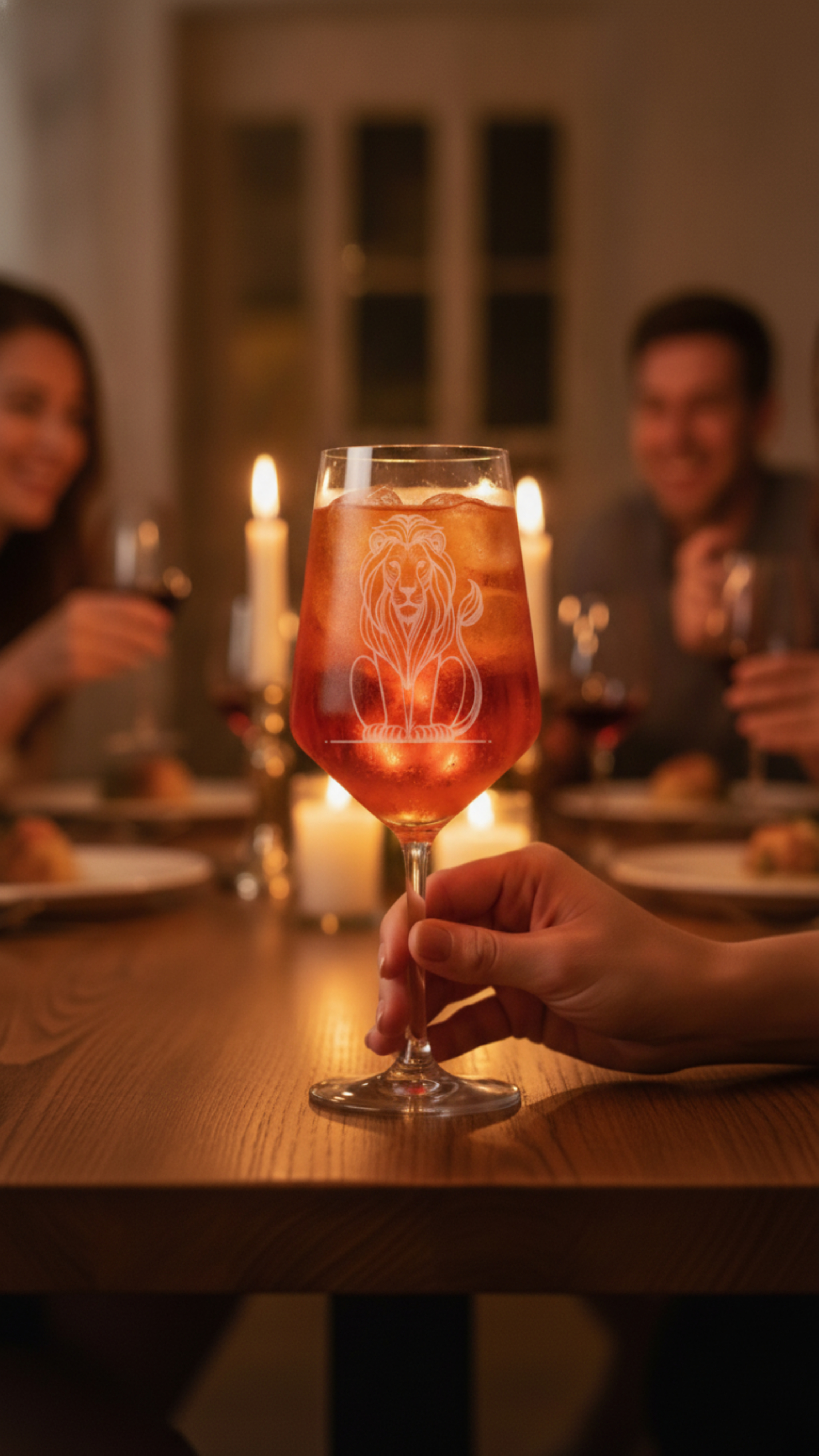 Weinglas Löwe 350ml spülmaschinenfest ideal für Löwe perfekte Wahl für Feiern - Vorschau 11