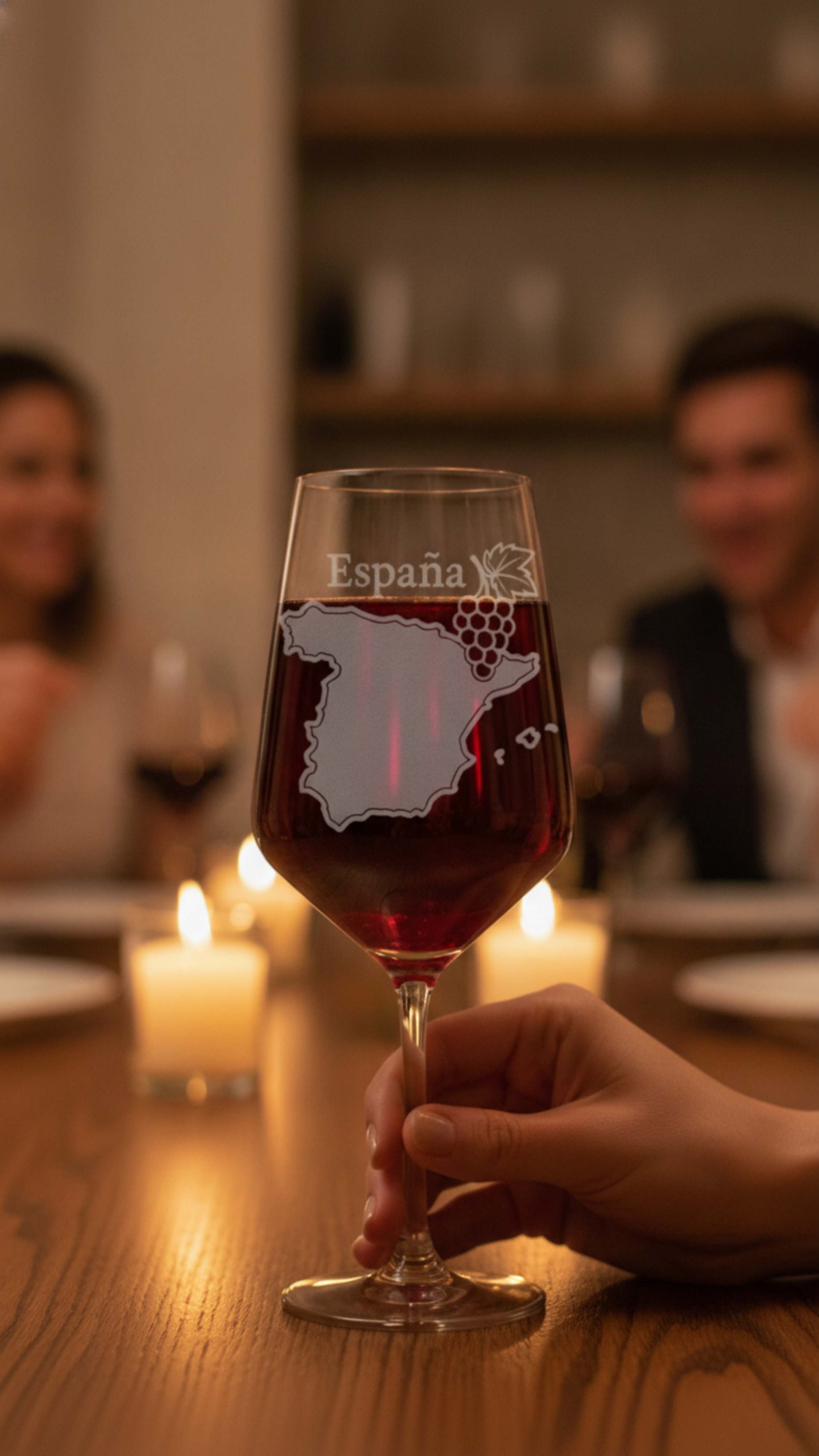 Weinglas mit Gravur Landkarte Spanien 350ml spülmaschinenfest elegantes Design - Vorschau 11