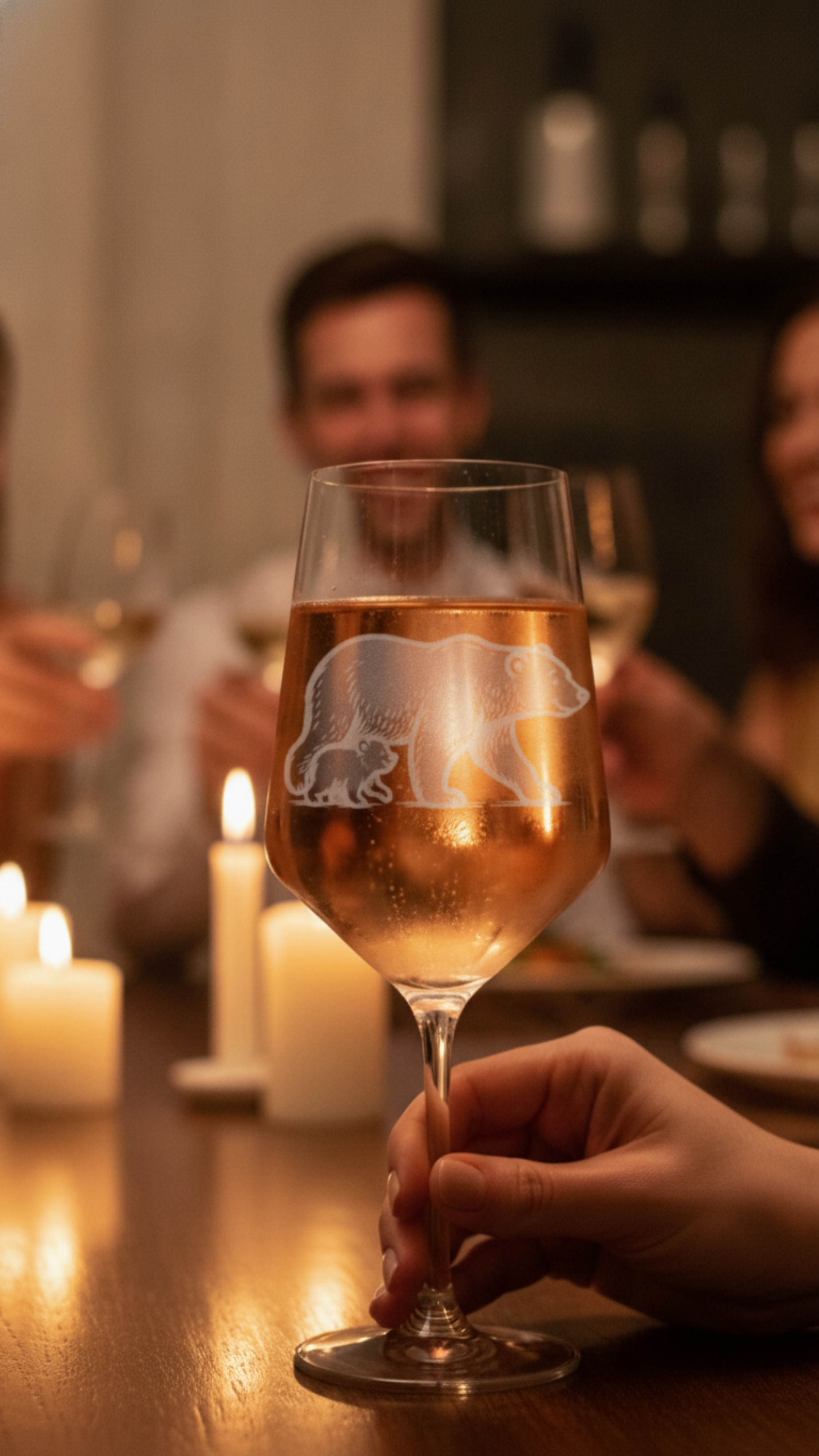 Weinglas Gravur Eisbär mit Baby 350ml elegant für besondere Anlässe und Genussmomente - Vorschau 11