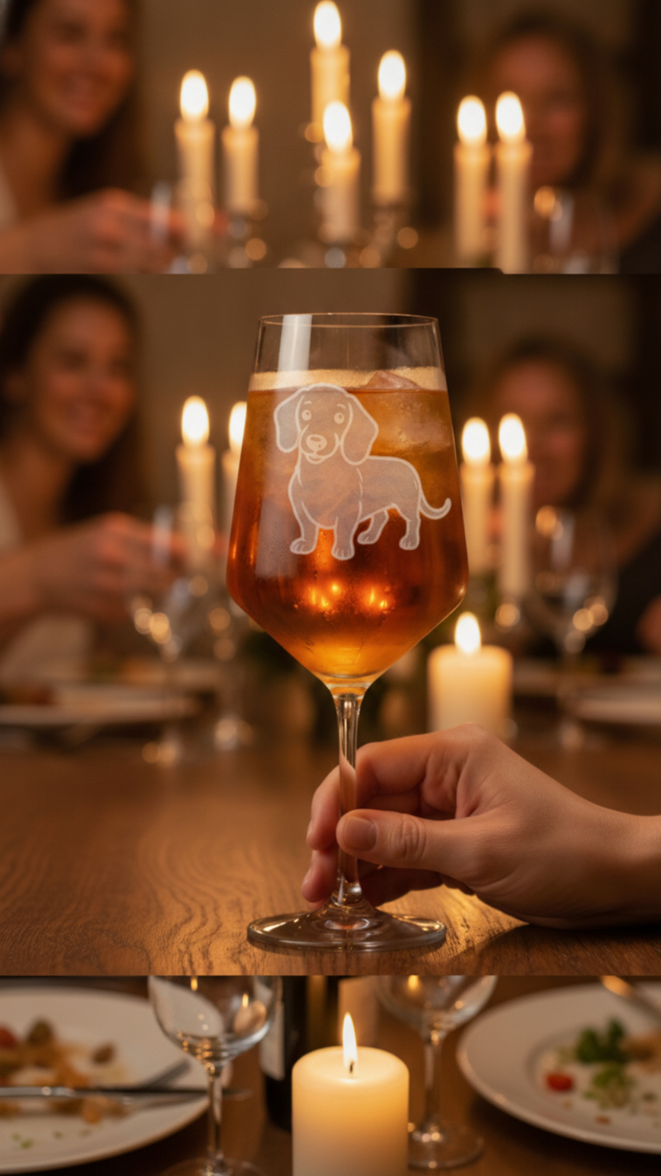 1x Dackel Weinglas vollgraviersicher spülmaschinenfest ideal zum entspannten Trinken - Vorschau 11