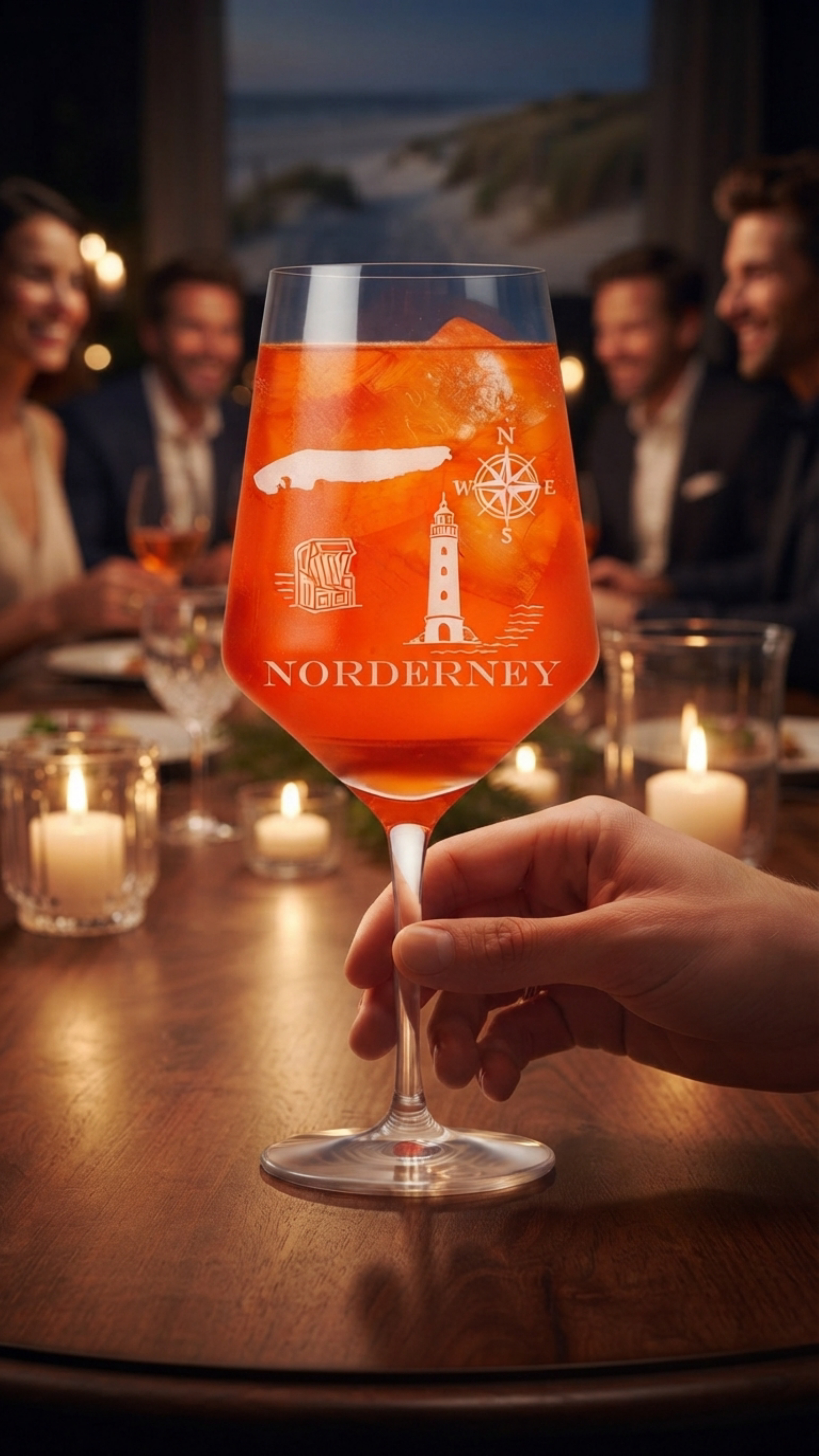 Weinglas Norderney elegante Gravur spülmaschinenfest 350 ml für Weinliebhaber - Vorschau 14