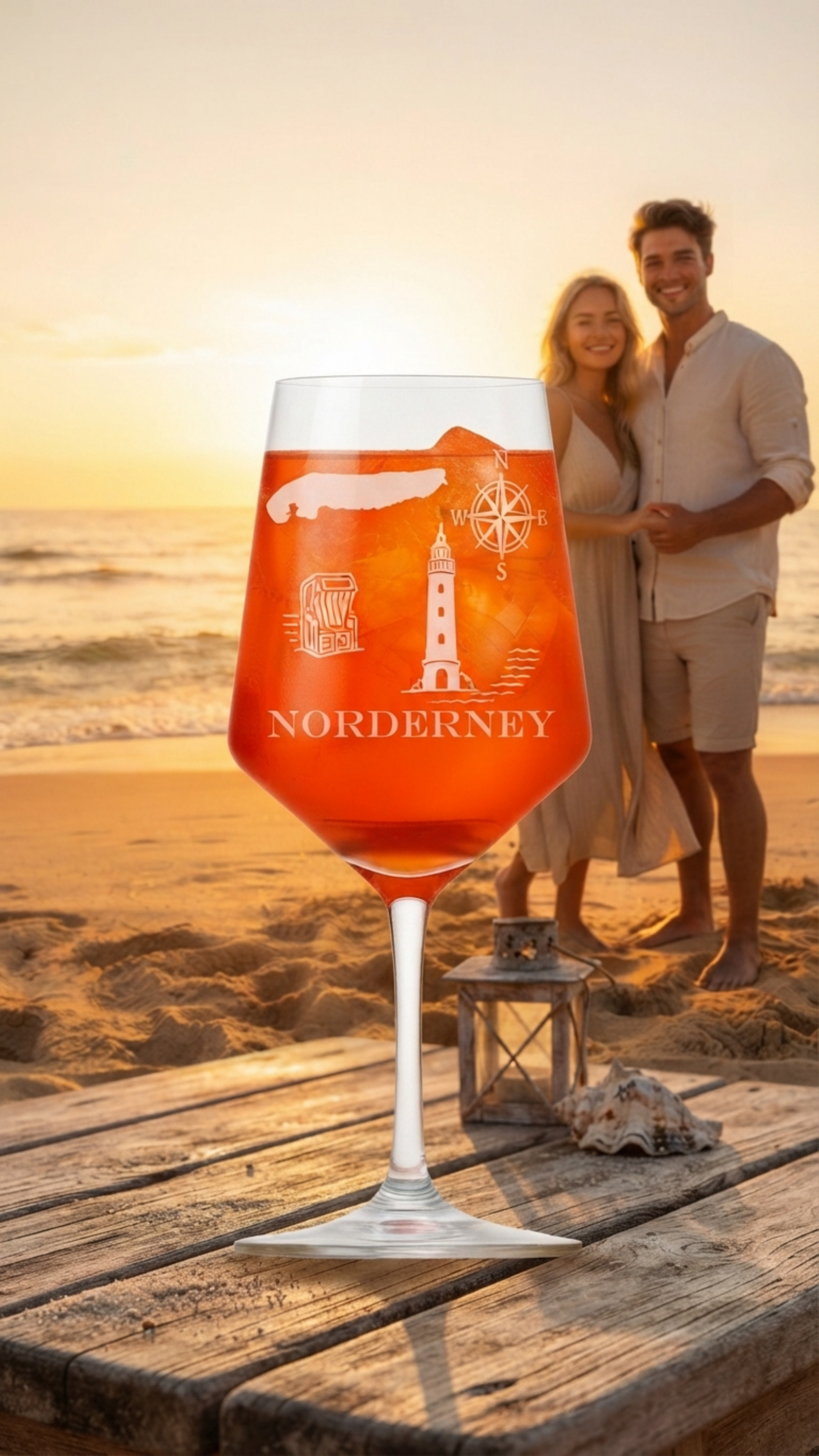 Weinglas Norderney elegante Gravur spülmaschinenfest 350 ml für Weinliebhaber - Vorschau 15