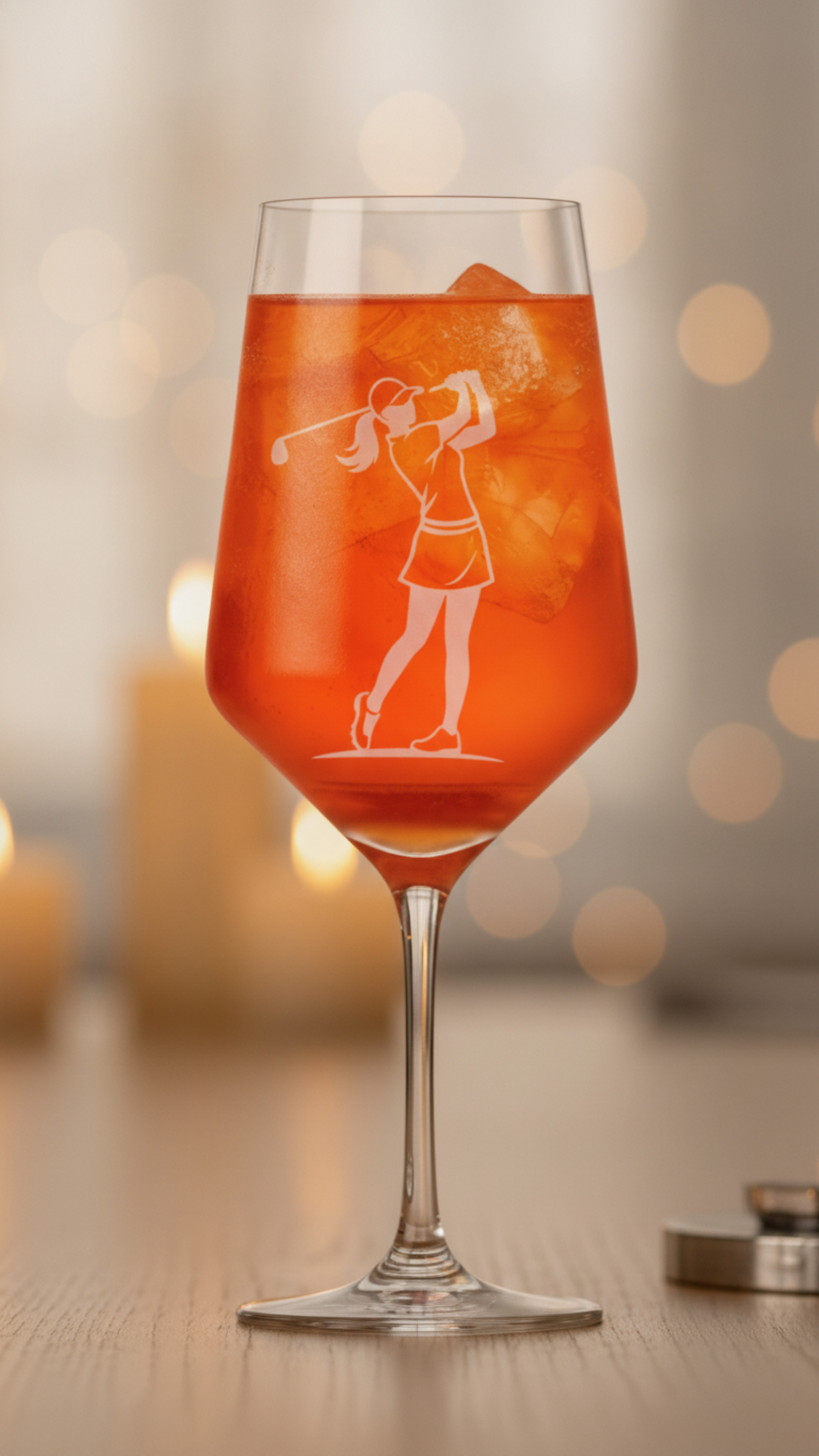 Elegantes Weinglas für Golferin spülmaschinenfest ideales Geschenk Borkum - Vorschau 10