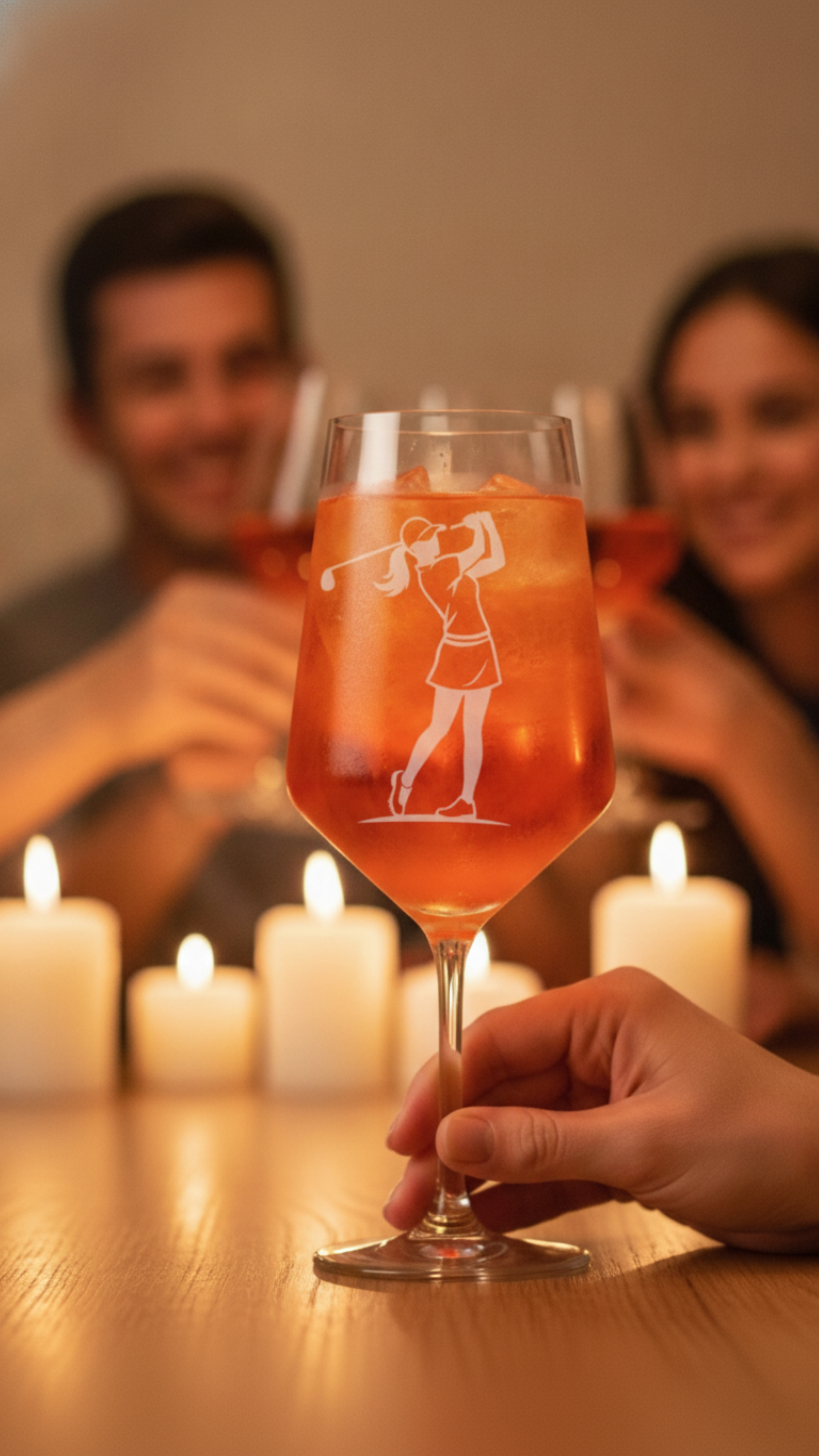 Elegantes Weinglas für Golferin spülmaschinenfest ideales Geschenk Borkum - Vorschau 11