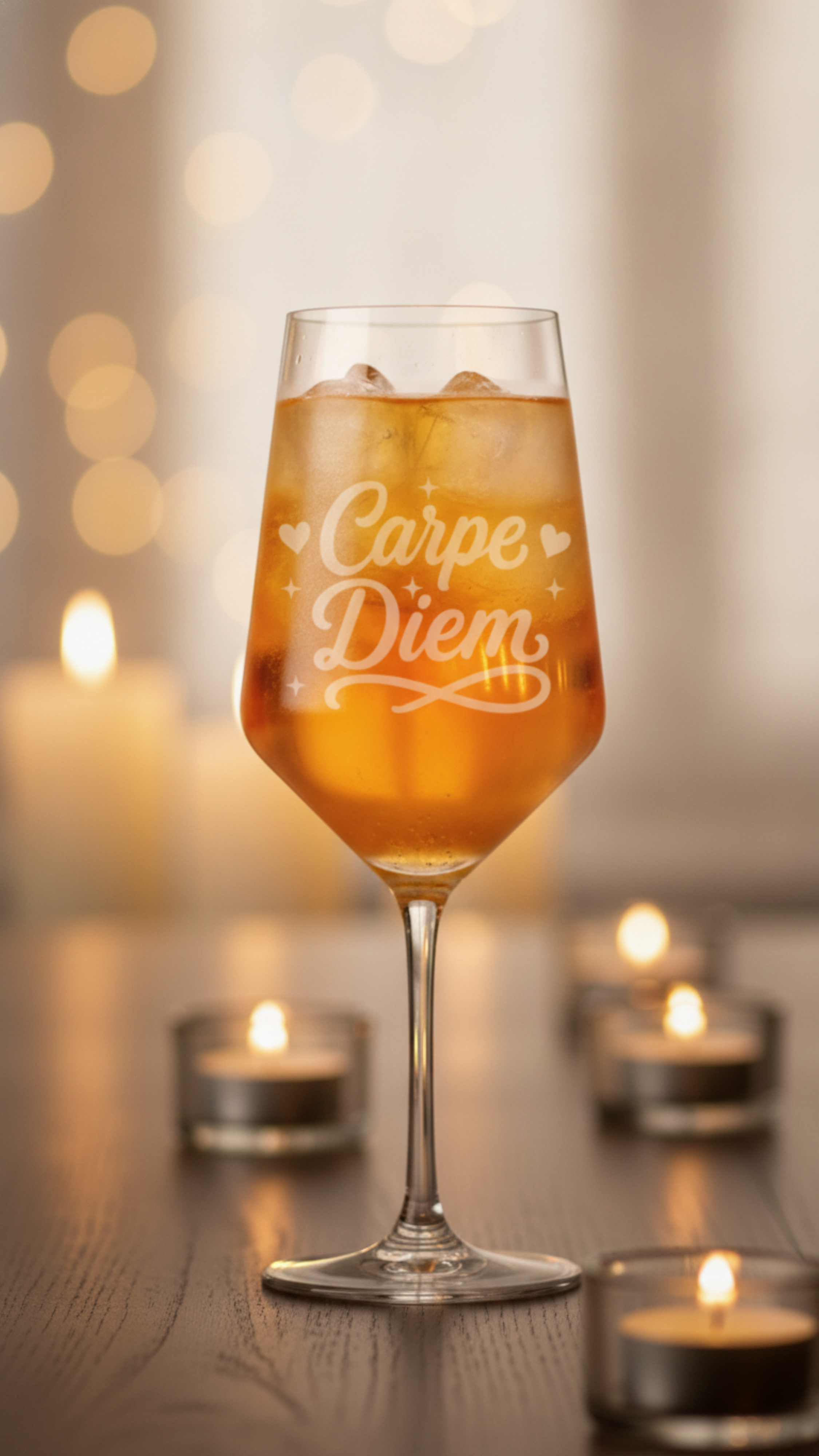Weinglas mit Spruch-Gravur 'Carpe Diem' 350ml spülmaschinenfest und vielseitig einsetzbar - Vorschau 10