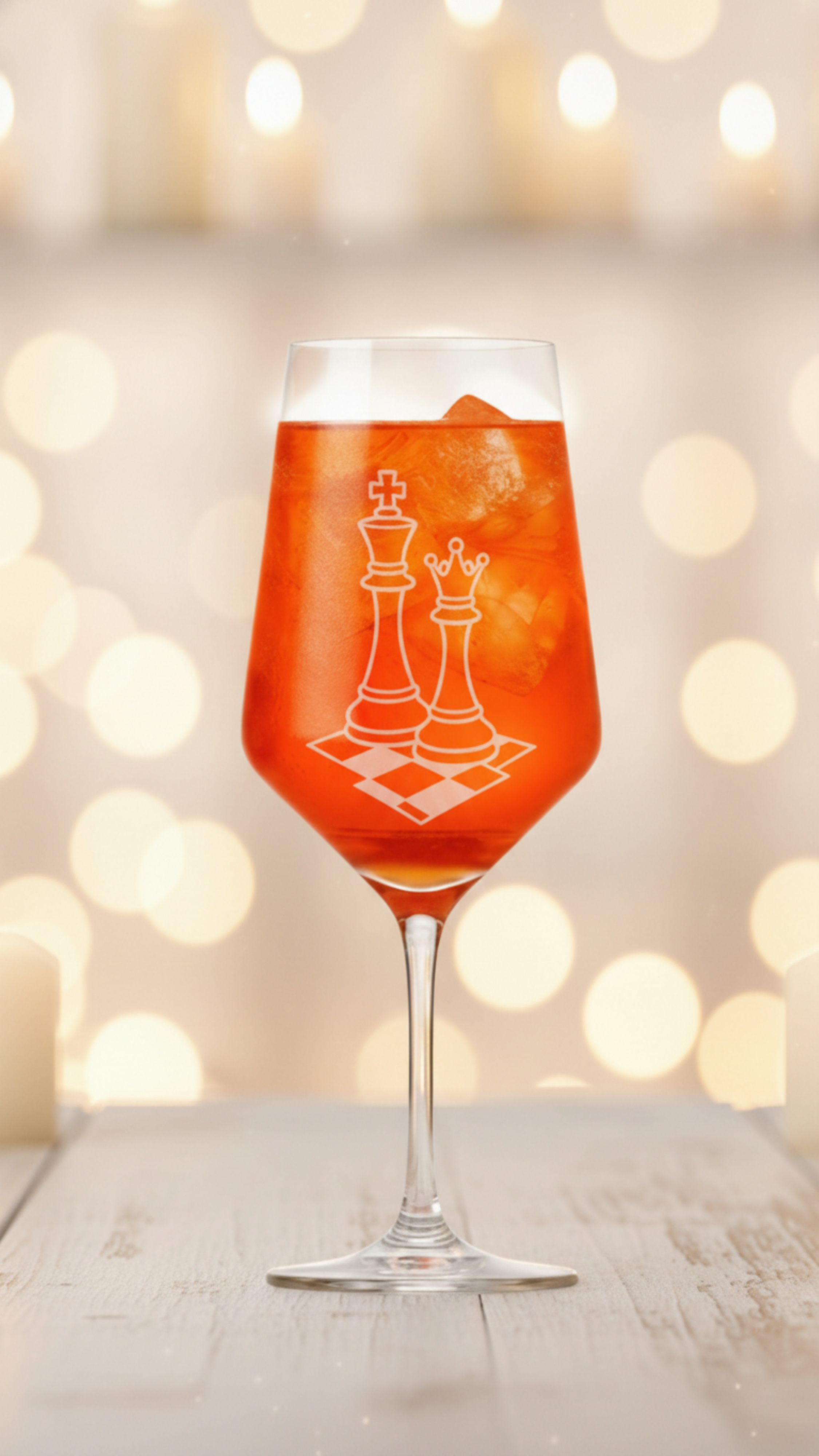 Weinglas Gravur Schach 350ml spülmaschinenfest und für verschiedene Weinsorten - Vorschau 10