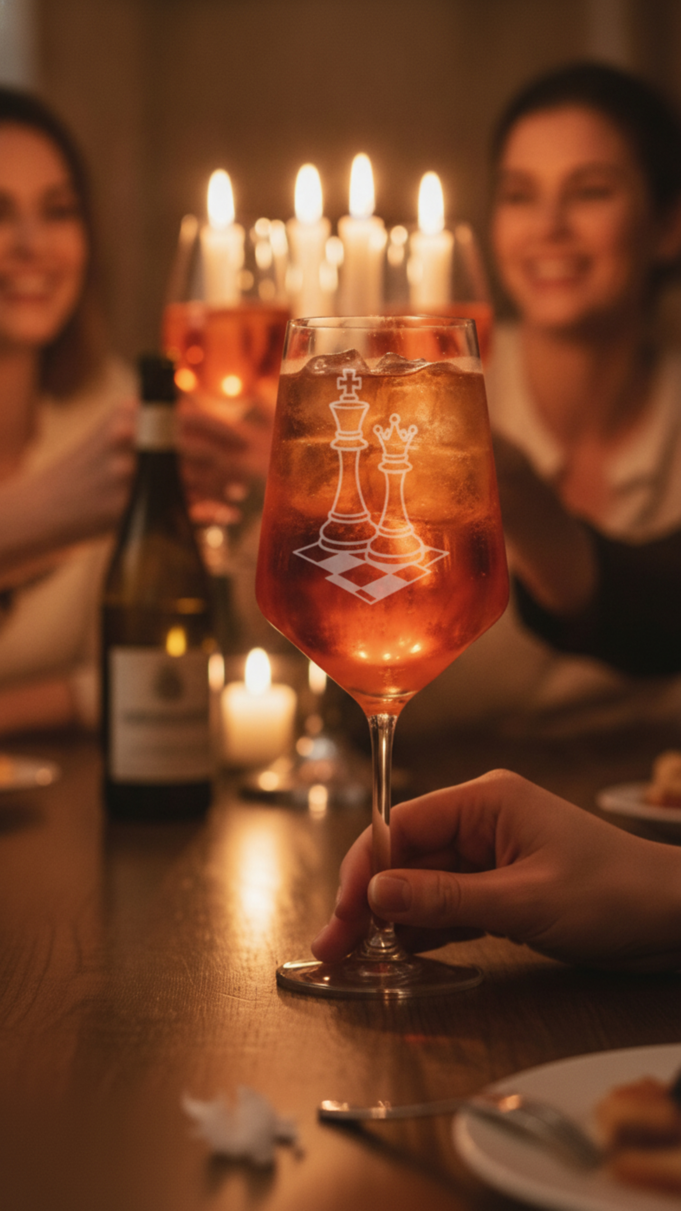 Weinglas Gravur Schach 350ml spülmaschinenfest und für verschiedene Weinsorten - Vorschau 11