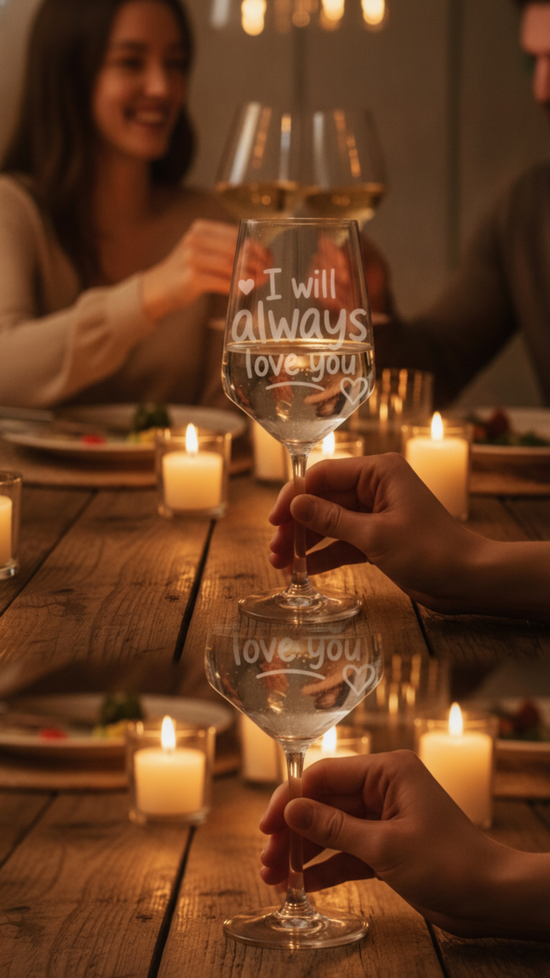 Weinglas Gravur Ewige Liebe 350ml spülmaschinenfest und robust für den Alltag - Vorschau 11