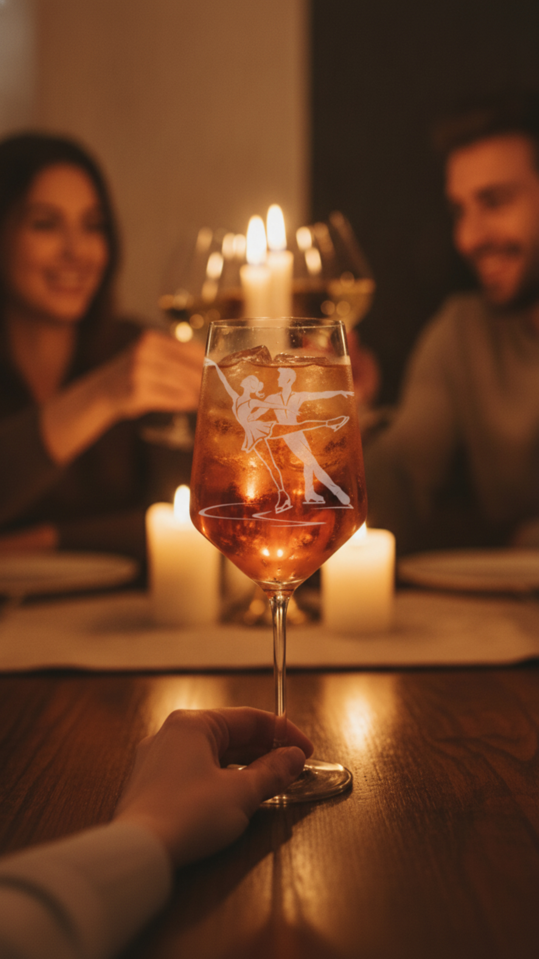 Weinglas Gravur Eiskunstlauf 350ml spülmaschinenfest für Weinliebhaber - Vorschau 11