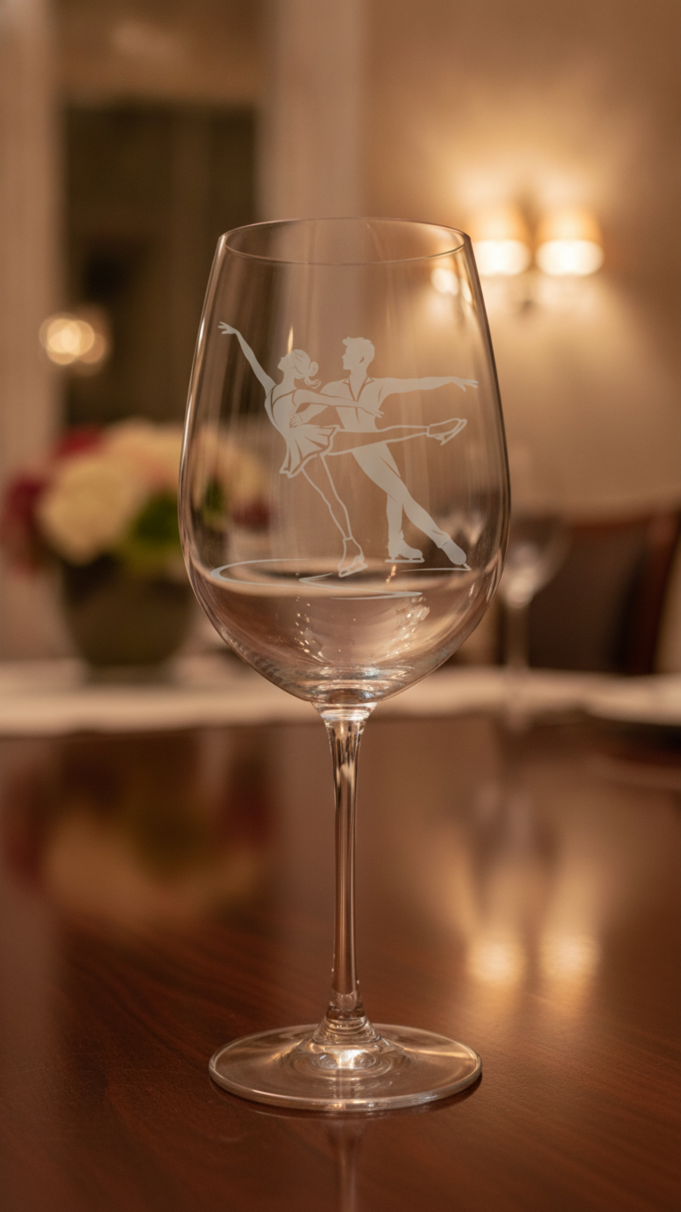 Weinglas Gravur Eiskunstlauf 350ml spülmaschinenfest für Weinliebhaber - Vorschau 10