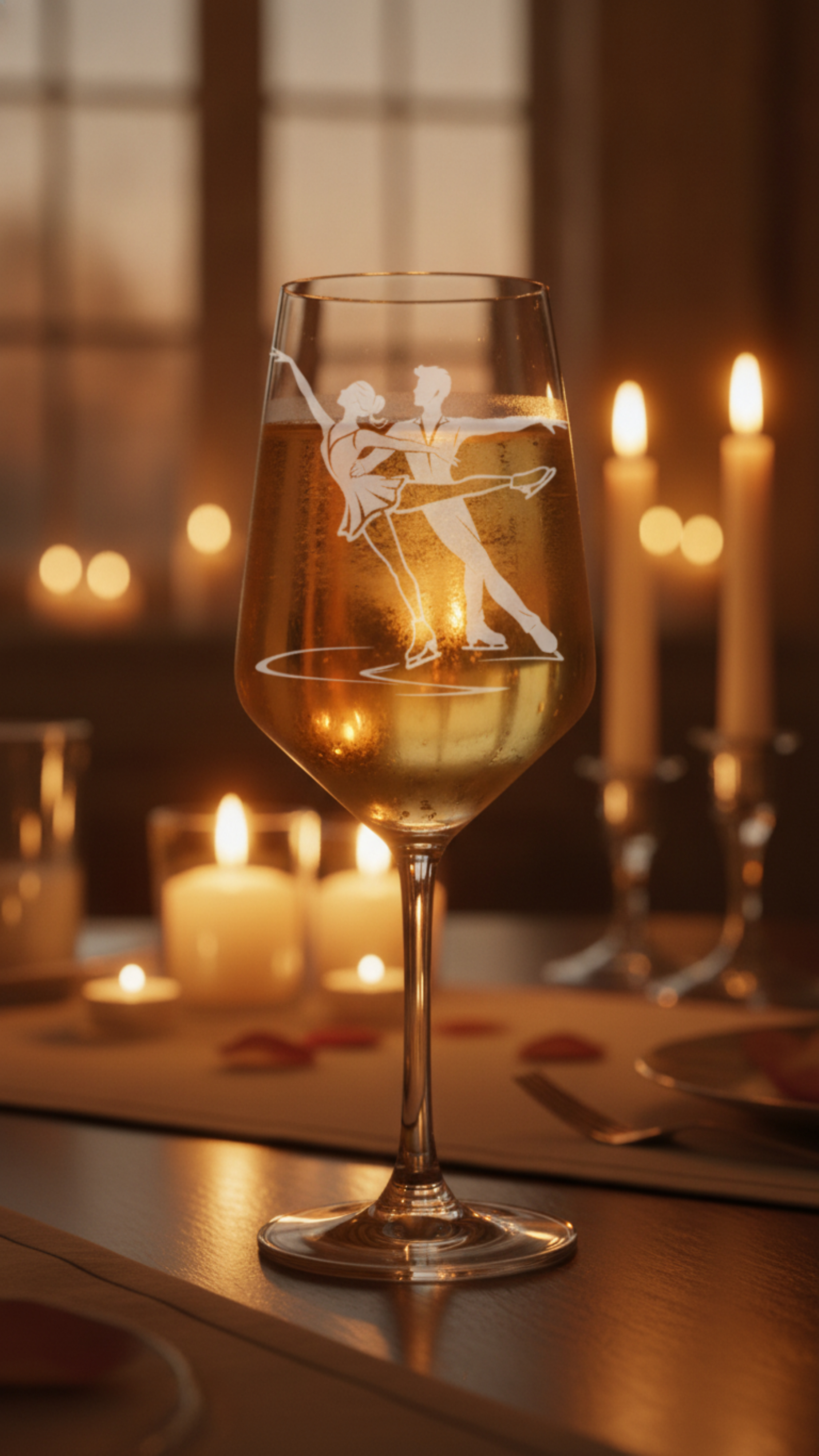 Weinglas Gravur Eiskunstlauf 350ml spülmaschinenfest für Weinliebhaber - Vorschau 12