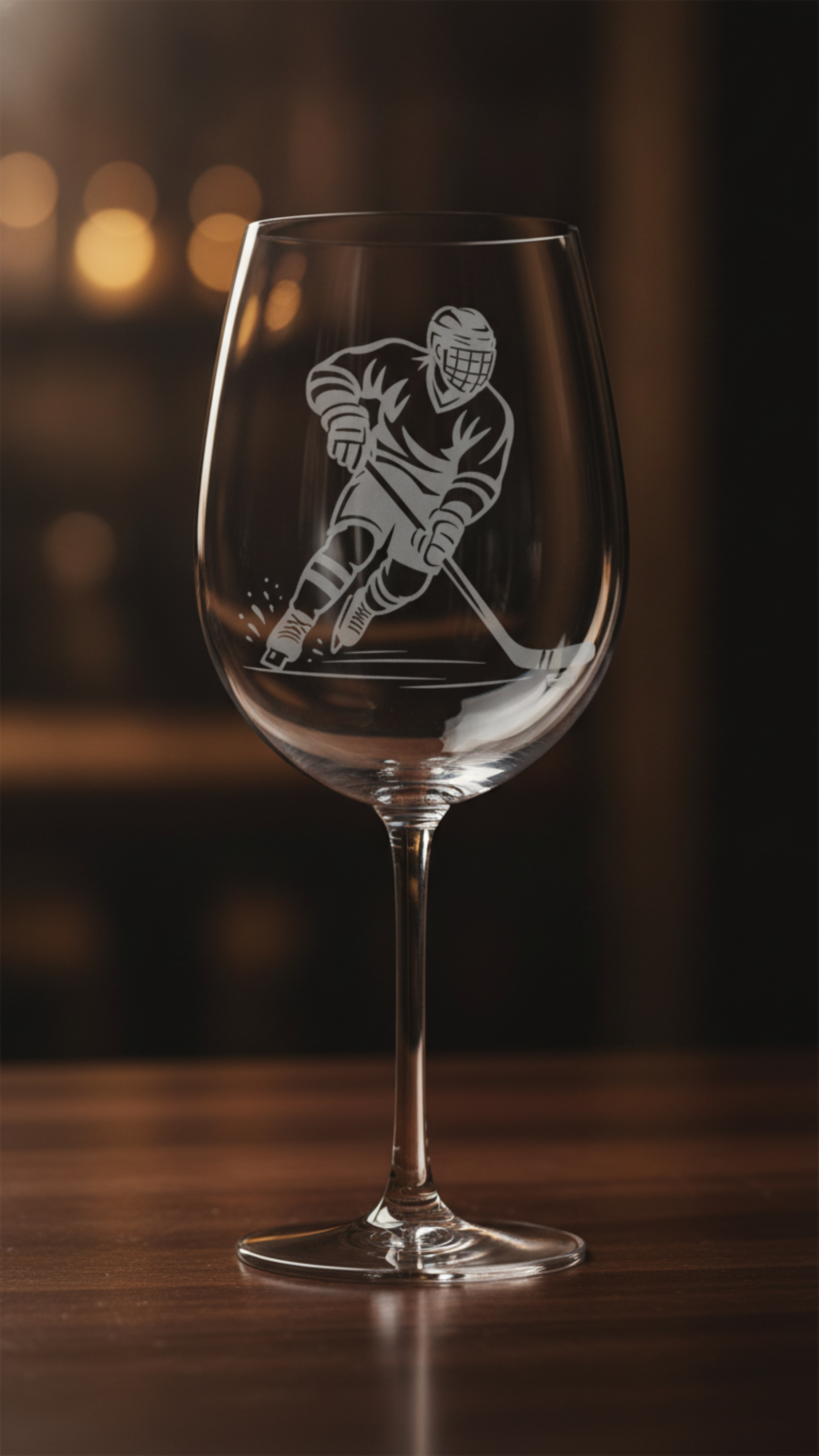 Weinglas Gravur Eishockey 350ml spülmaschinenfest für Rot- und Weißwein - Vorschau 10