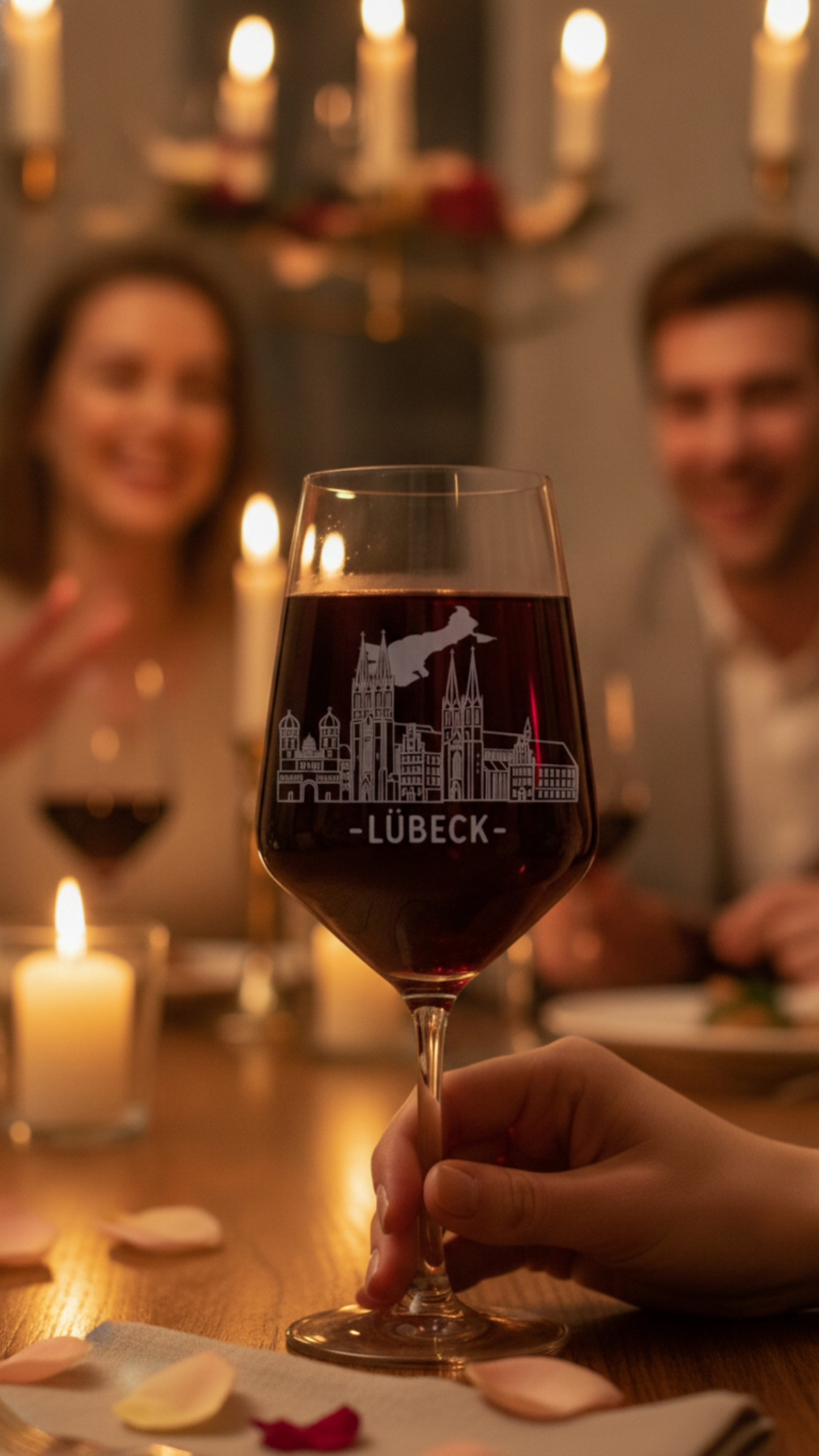 Weinglas Gravur Lübeck 350ml spülmaschinenfest-dauerhaft-abriebfest - Vorschau 12