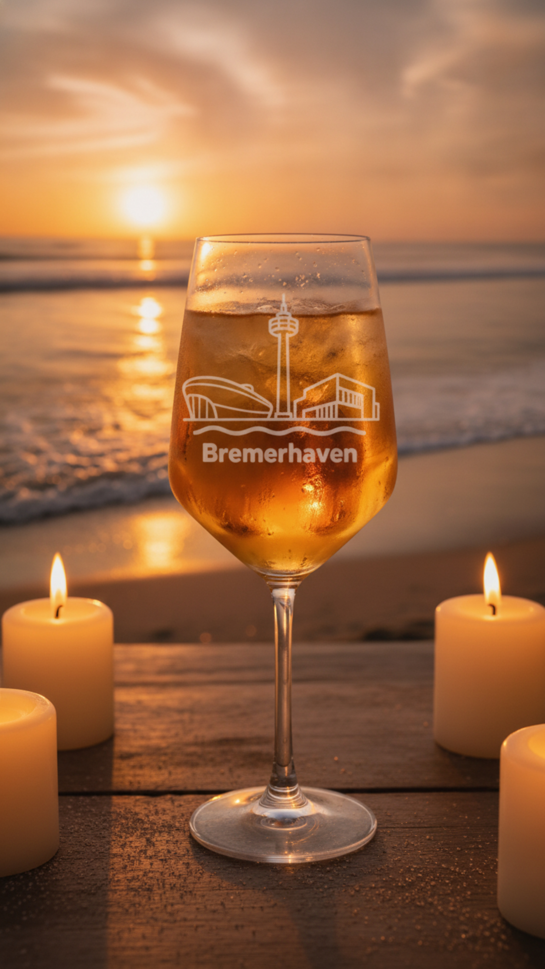 Weinglas Gravur Bremerhaven 350ml spülmaschinenfest Valhalla Design - Vorschau 12