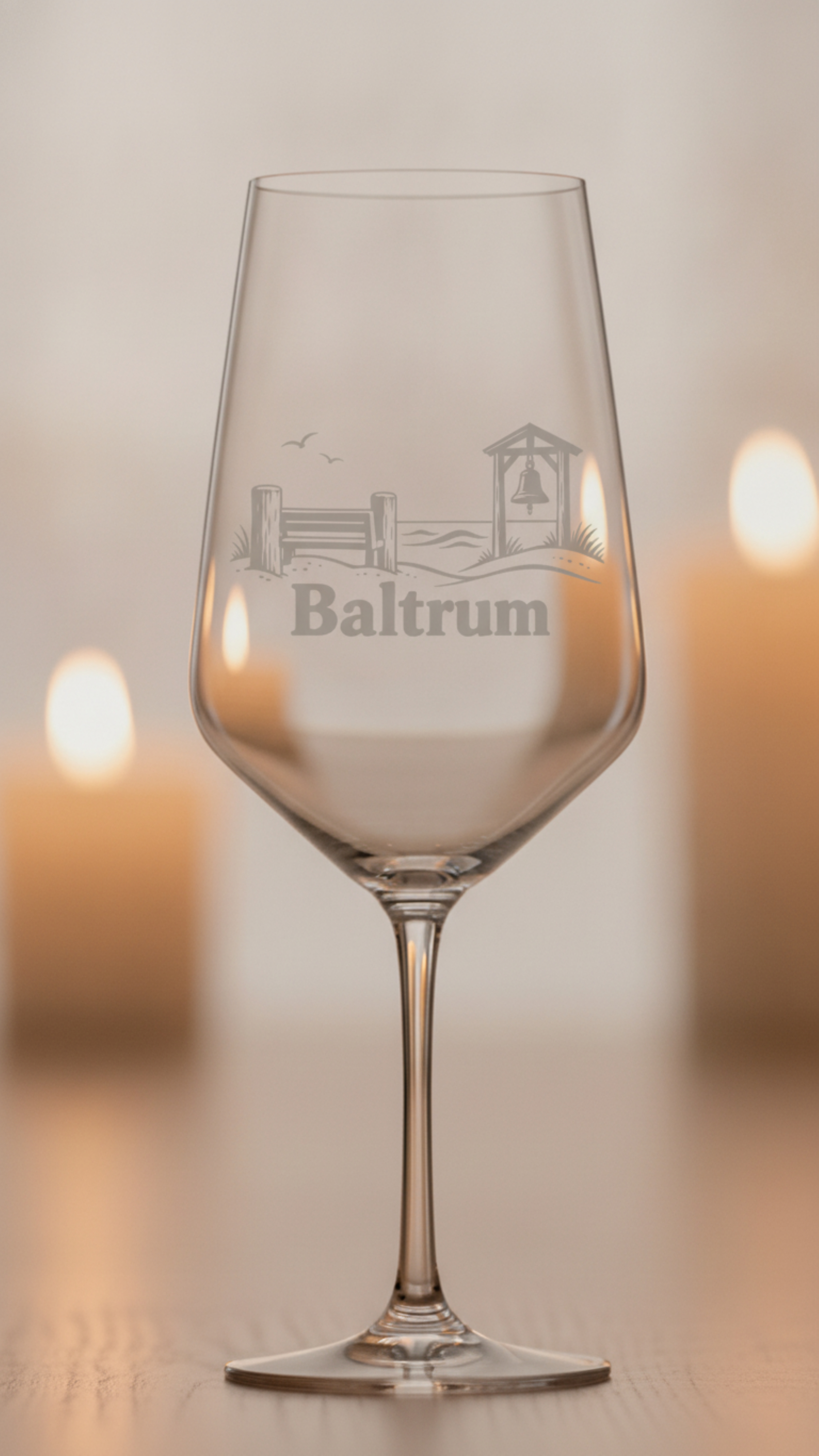 Weinglas Gravur Baltrum 350ml spülmaschinenfest Valhalla Glas transparent - Vorschau 10