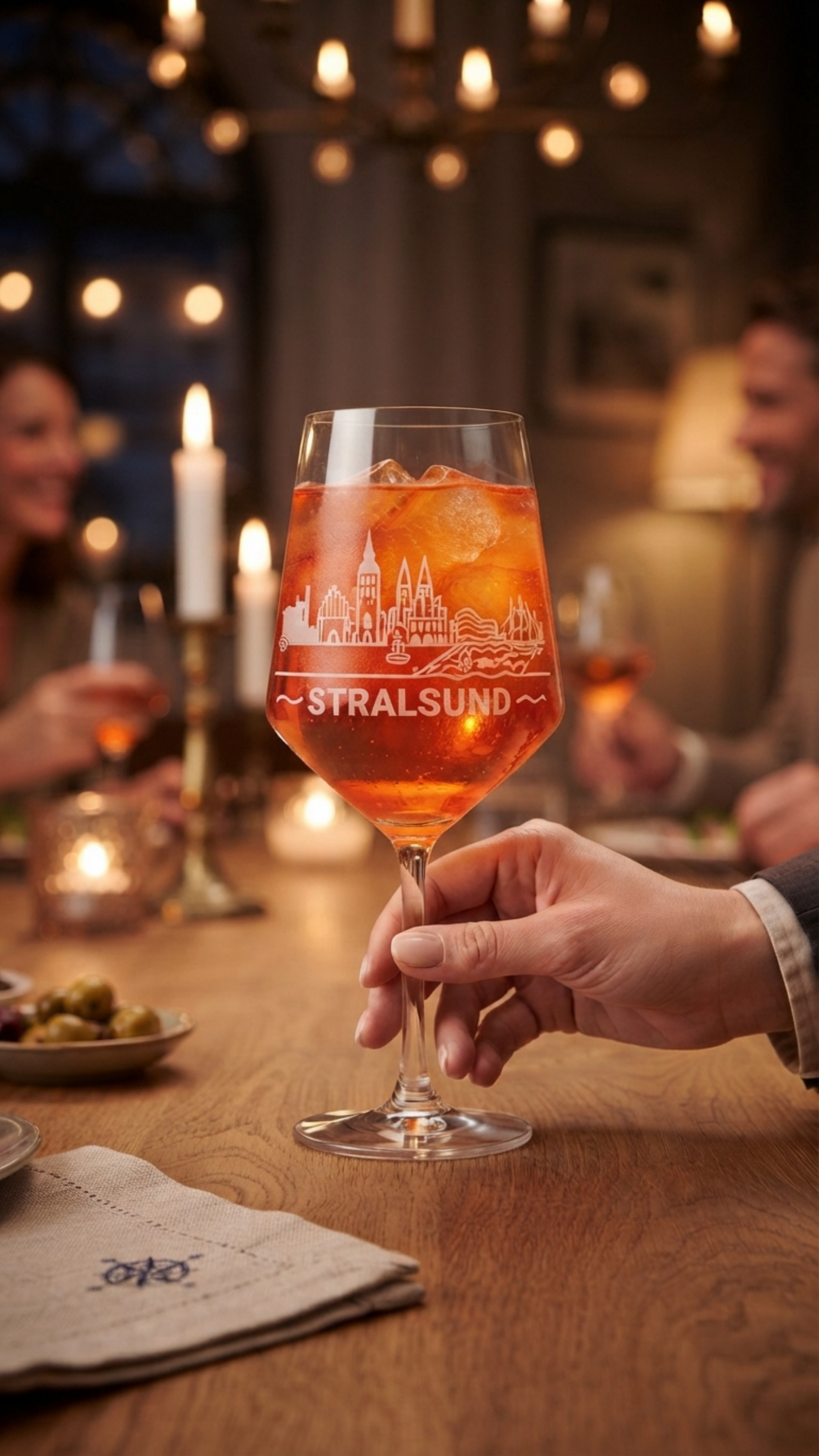 Weinglas Gravur Stralsund 350ml spülmaschinenfest-Valhalla-regionaler Bezug - Vorschau 12