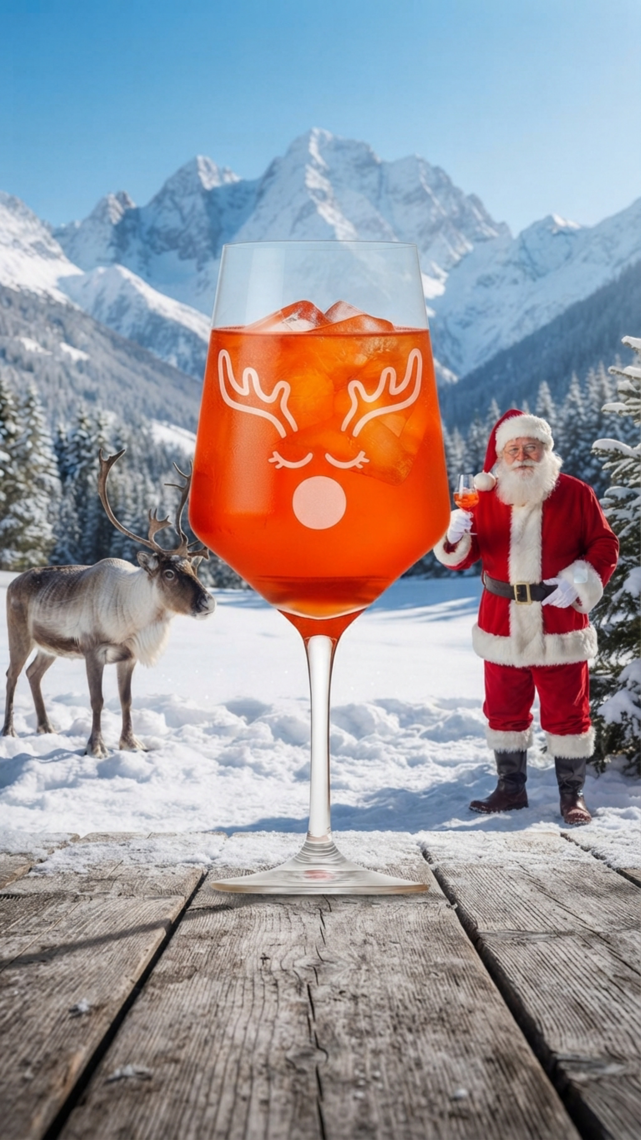 Weinglas Gravur Weihnachtsrentier Knubbelnase 350ml spülmaschinenfest - Vorschau 10