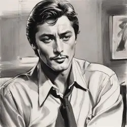 Alain Delon, Kino-Legende, verstorben mit 88 Jahren.
