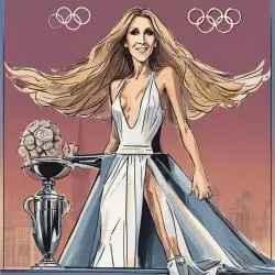 Celine Dion beweegt de Olympische Spelen met zang