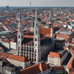 Pictures show Munich's reconstruction, culture, and life.