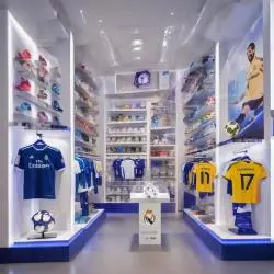 Visit the new Real Madrid store at the Bernabéu Stadium.