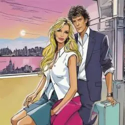 Marc Lavoine and Adriana Karembeu shine as a couple.