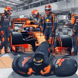 Max Verstappen tra il coinvolgente duello con i McLaren.