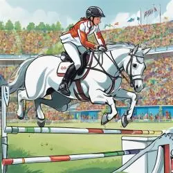 Olympia 2024: Parcours im Mannschaftsspringen Vielseitigkeit.