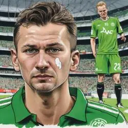 Lovro Majer verletzt, VfL Wolfsburg wechselt aus.