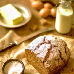 Köstlicher Irischer Soda Bread mit Haferflocken und Buttermilch