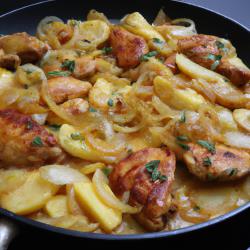 Traditionelles ungarisches Paprikahuhn